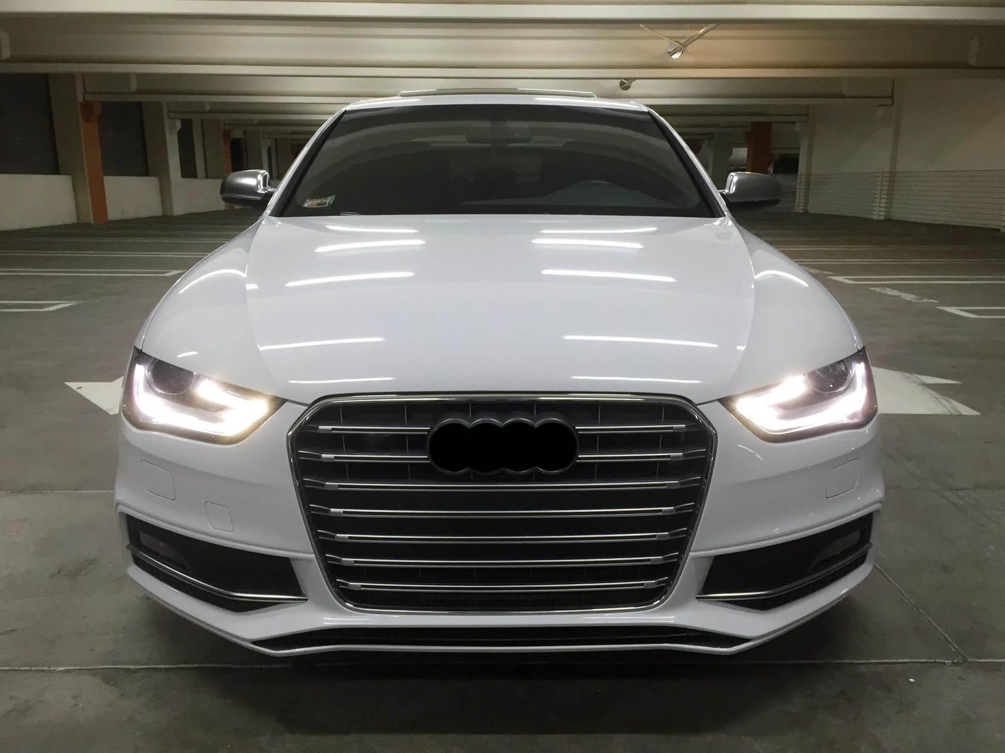 S4 Style Chrome Front Bumper Grille for Audi A4 S4 B8.5 2013-2016 - Image 3