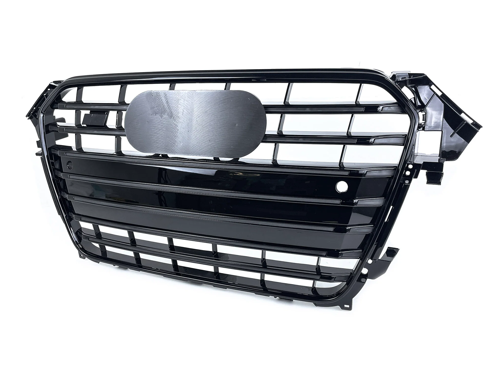 FrS4 Style Font Bumper Grille Gloss Black for Audi A4 S4 B8.5 2013-2016 - Image 6