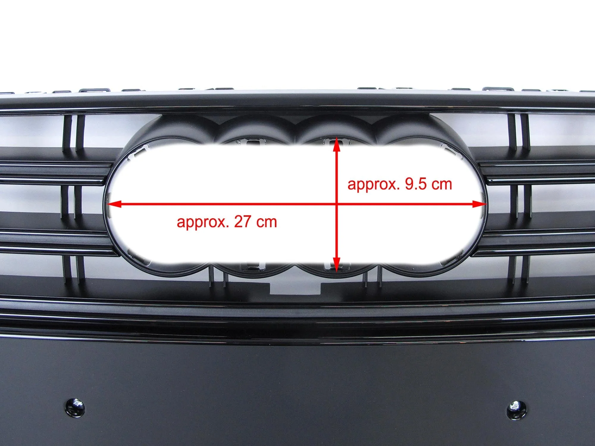 Black Front Grill for AUDI A4 B9 S4 2017 2018 2019 fg225 - Image 12