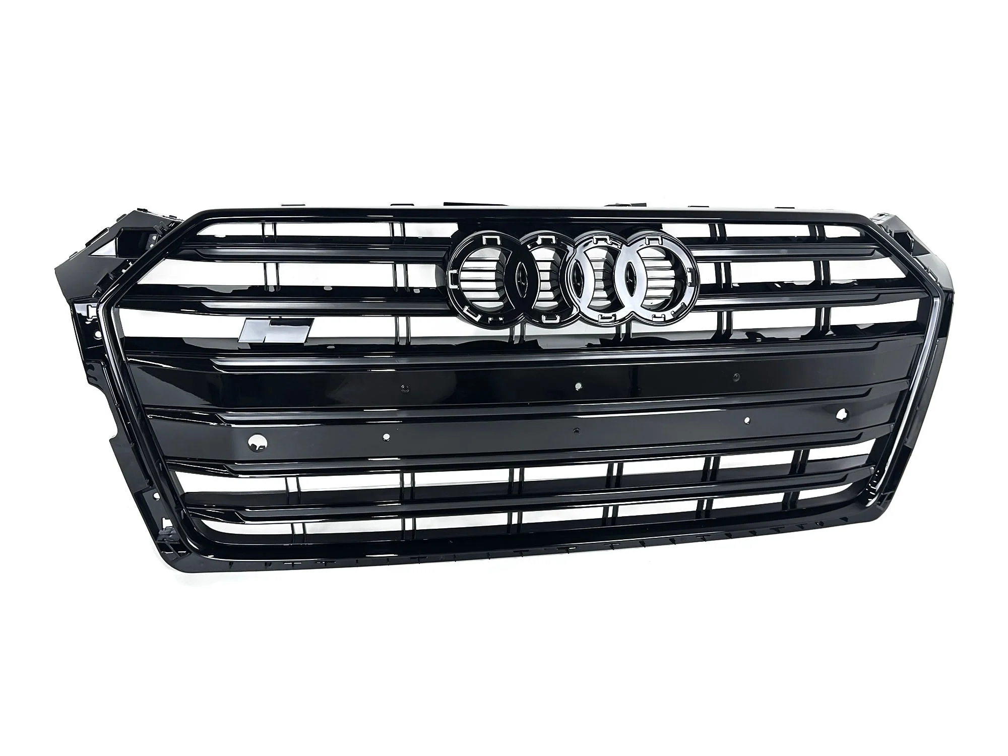 Front Bumper Grille Gloss Black Fits Audi A5/S5 B9 2017–2019 - Image 4