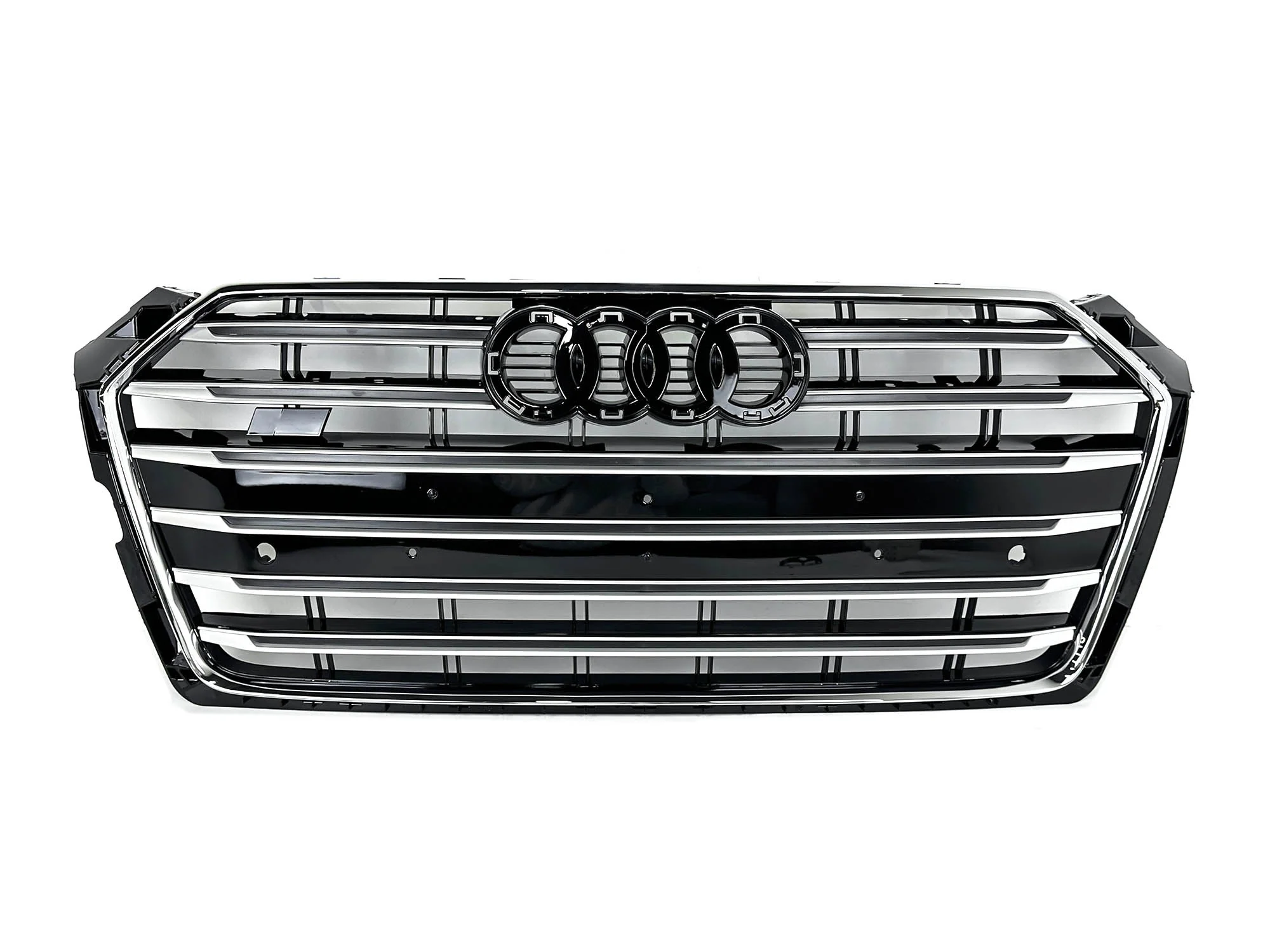 Silver Front Bumper Grille For Audi A5 S5 B9 2017 2018 2019 - Image 4