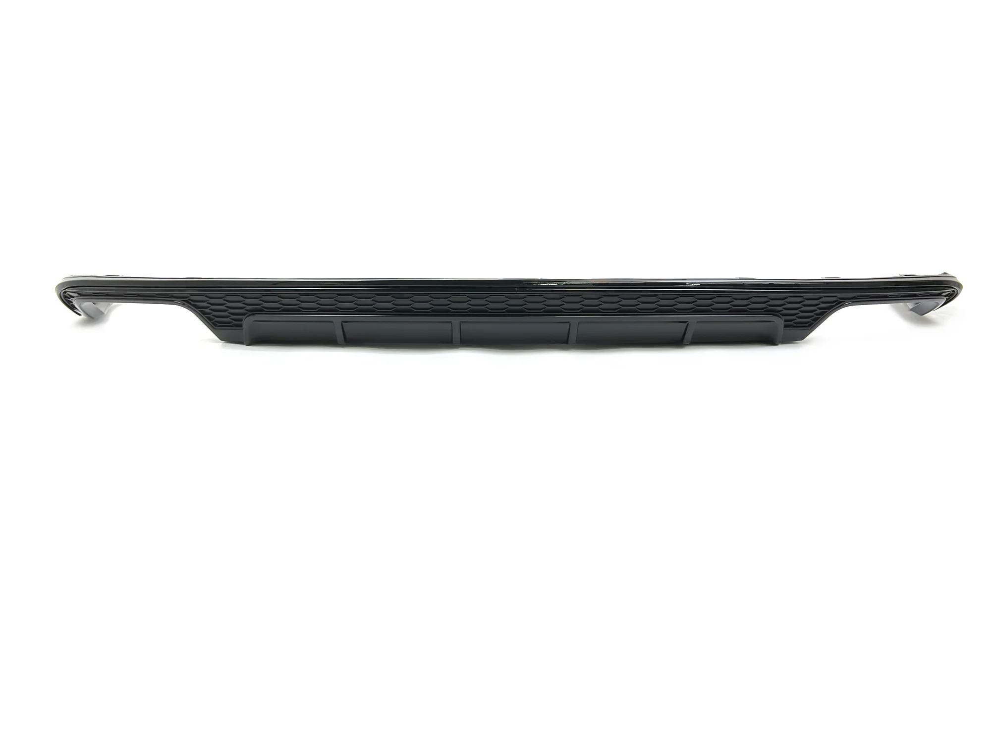 Gloss Black Rear Diffuser + Exhaust Tips For Audi A6 C7.5 Non-S-Line Sedan 2016-2018 - Image 14