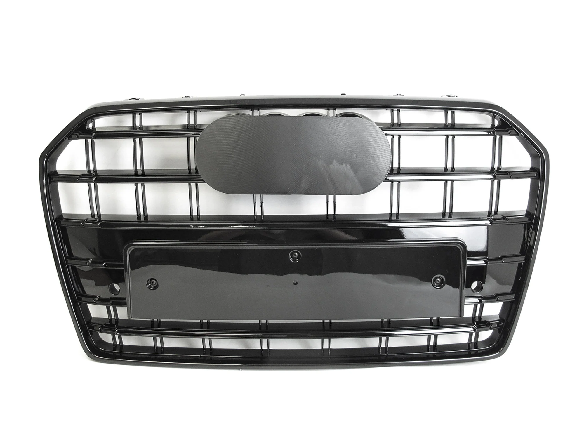 Black Front Hood Grille For AUDI A6 C7.5 S6 2016-2018 fg178 - Image 5