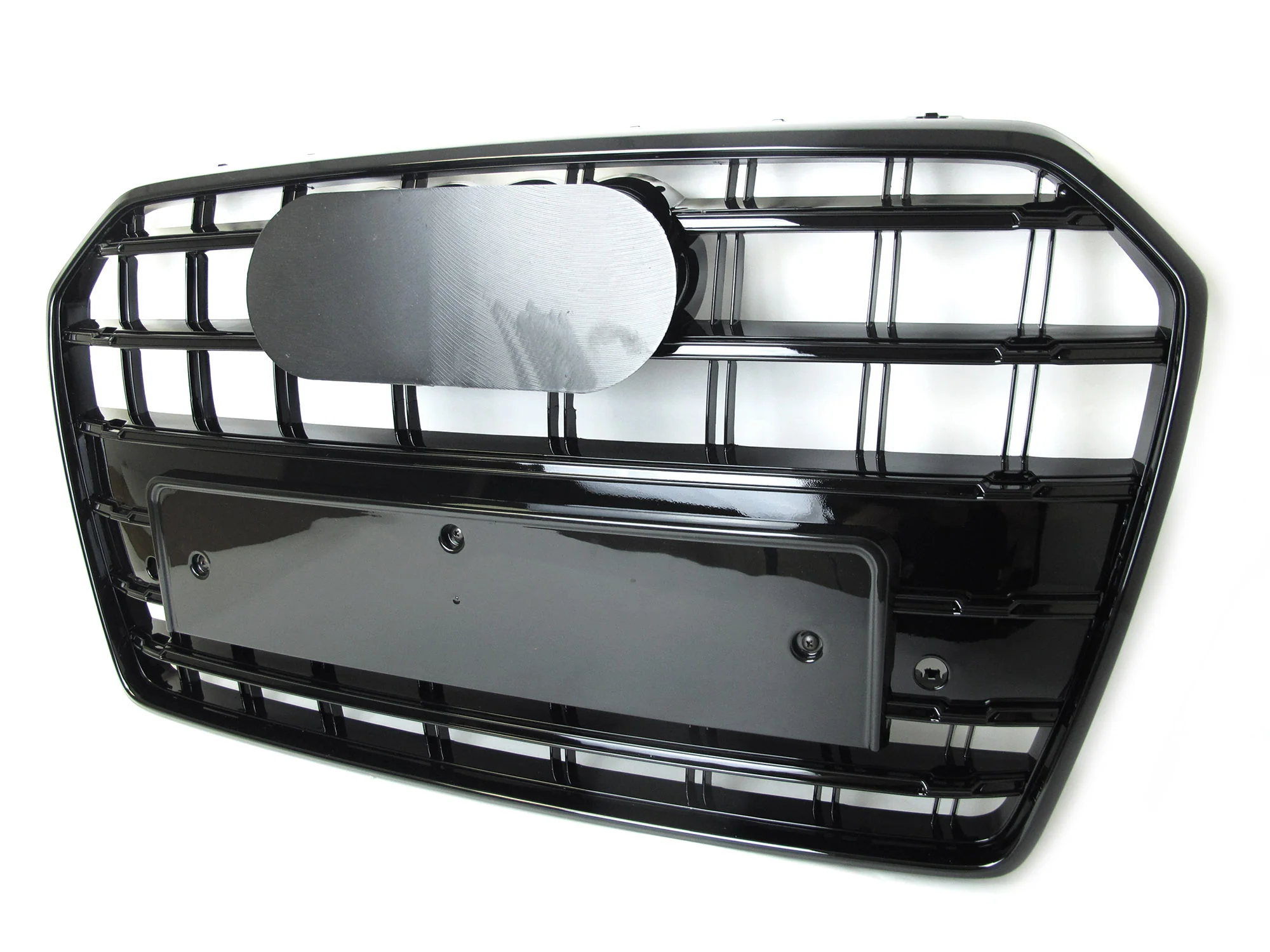 Black Front Hood Grille For AUDI A6 C7.5 S6 2016-2018 fg178 - Image 6