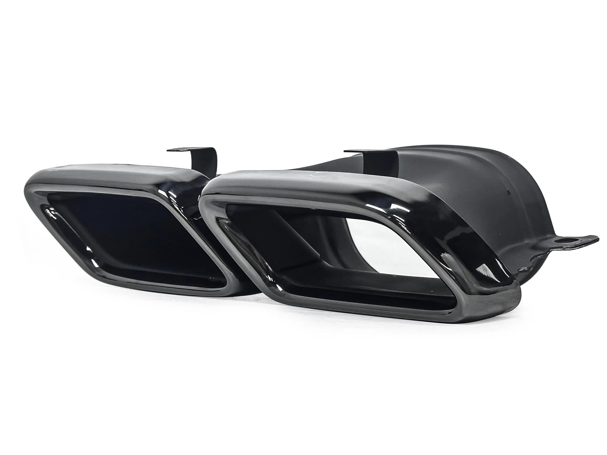 S63 Style Rear Diffuser W/ Black Tips Fits Benz C217 S560 Coupe AMG 2018-2020 LCI - Image 12
