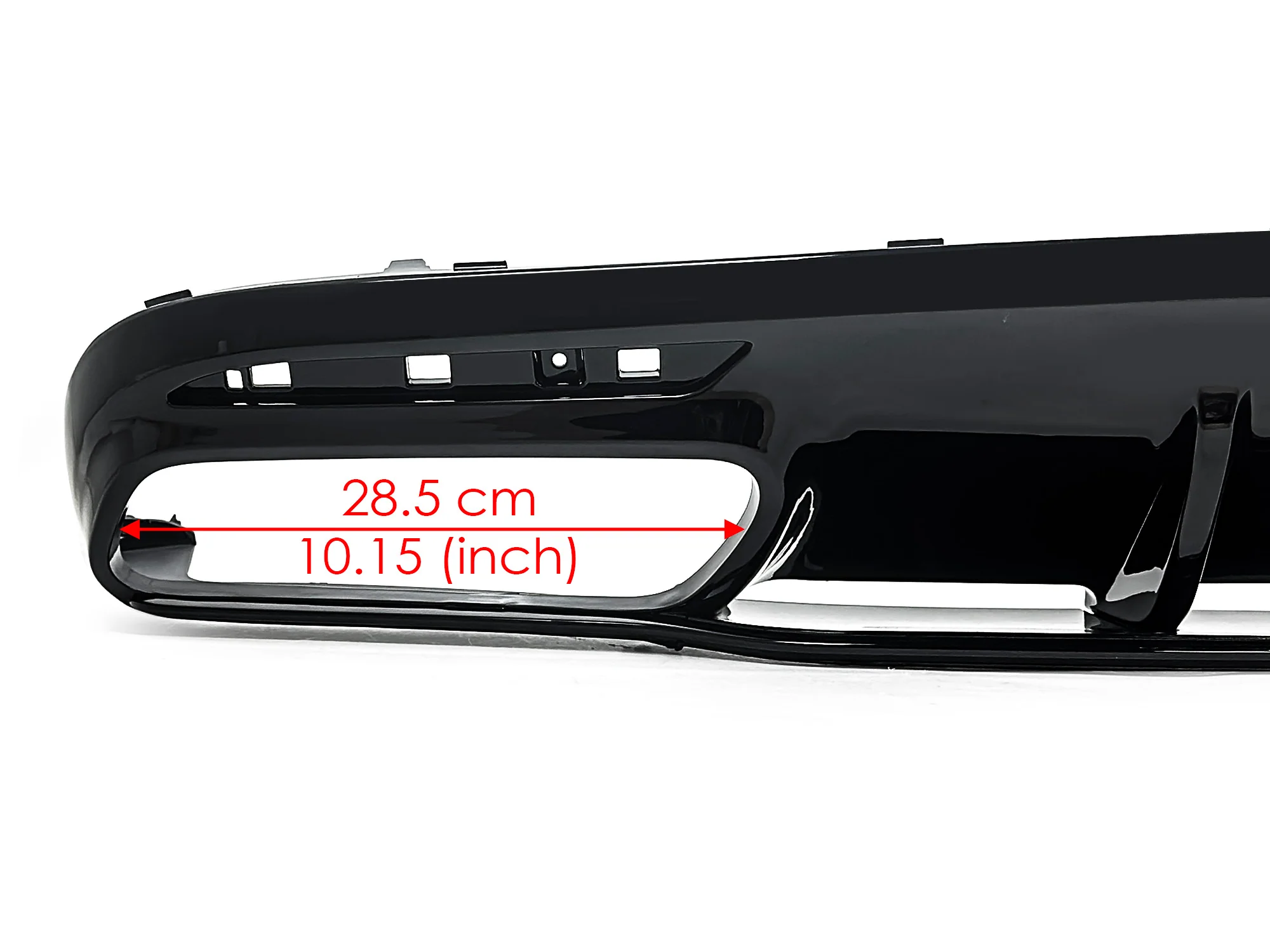 S63 Style Rear Diffuser W/ Black Tips Fits Benz C217 S560 Coupe AMG 2018-2020 LCI - Image 16
