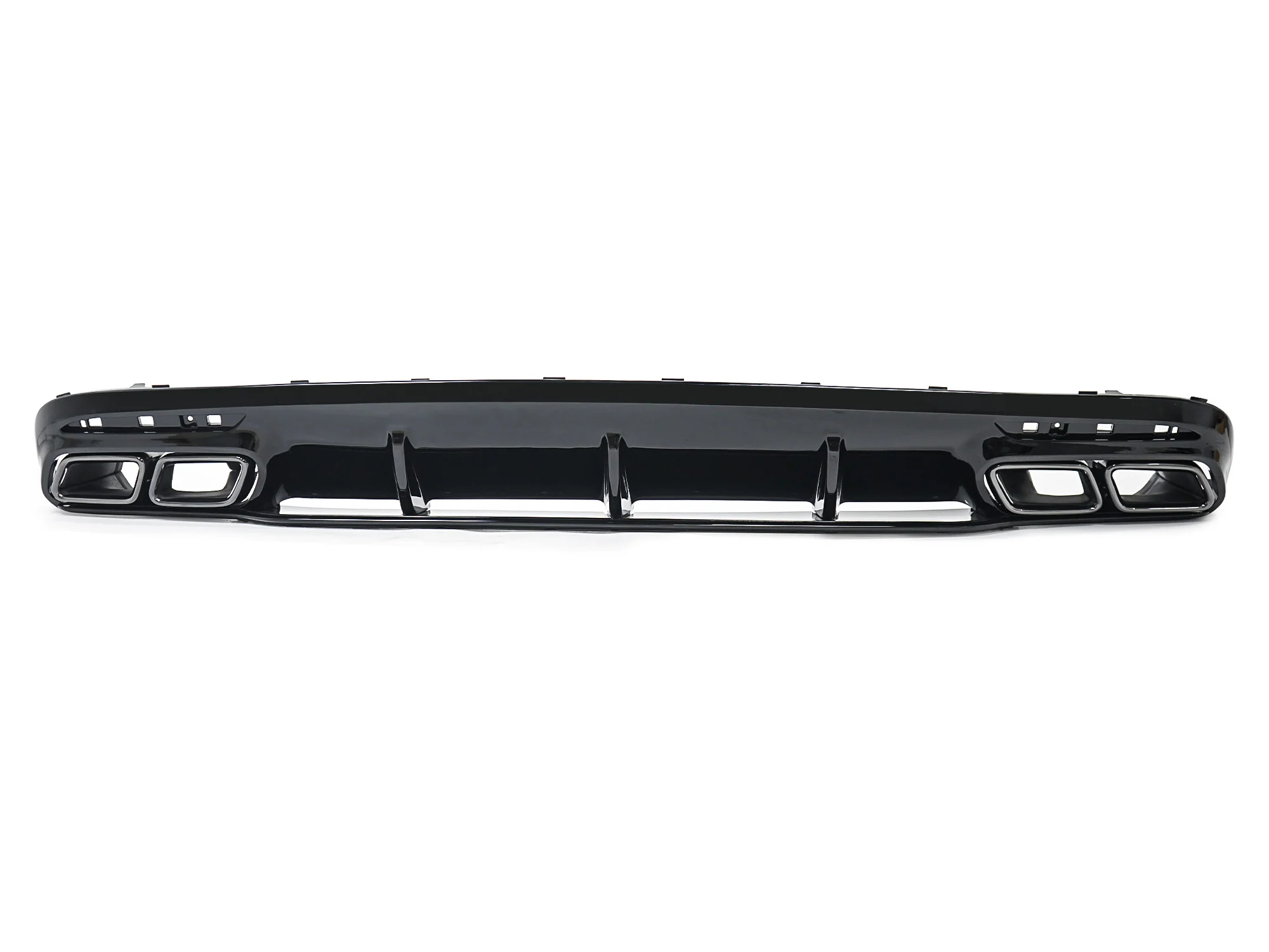 S63 Style Rear Diffuser W/ Black Tips Fits Benz C217 S560 Coupe AMG 2018-2020 LCI - Image 6