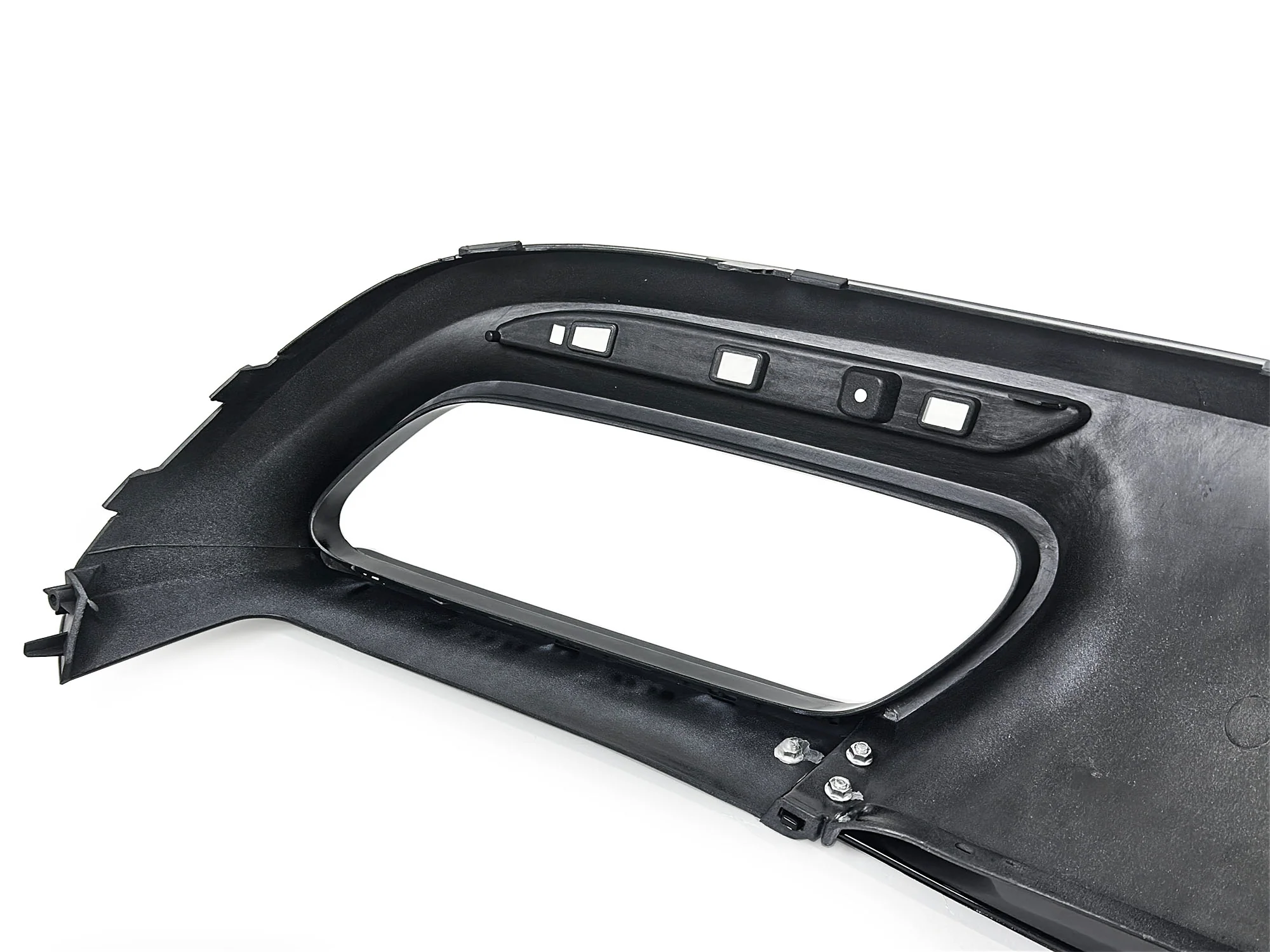 S63 Style Rear Diffuser W/ Black Tips Fits Benz C217 S560 Coupe AMG 2018-2020 LCI - Image 9