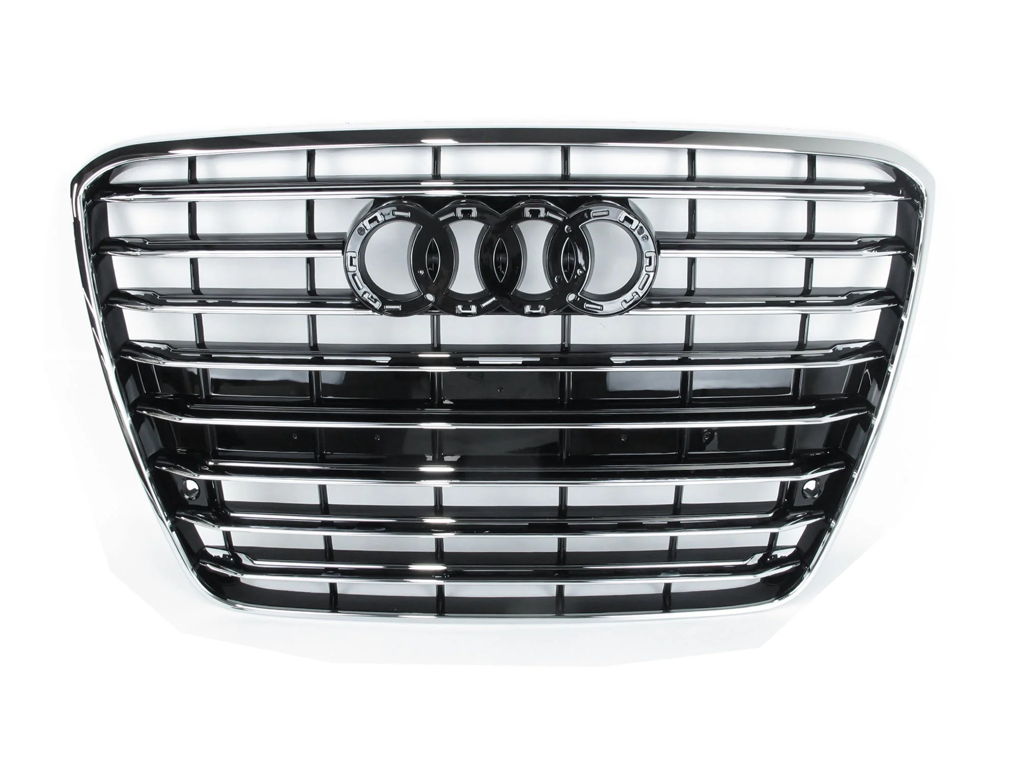 Chrome Front Bumper Grille Replace for AUDI A8 D4 2011-2014 - Image 8