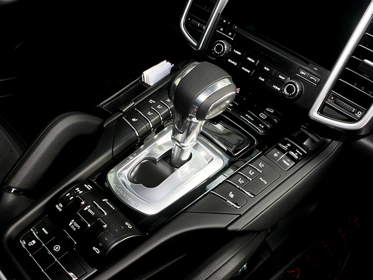 Beige / Black AT Black Gear Shift Knob Shifter Handle For Porsche Cayenne 2011-2017 - Image 4