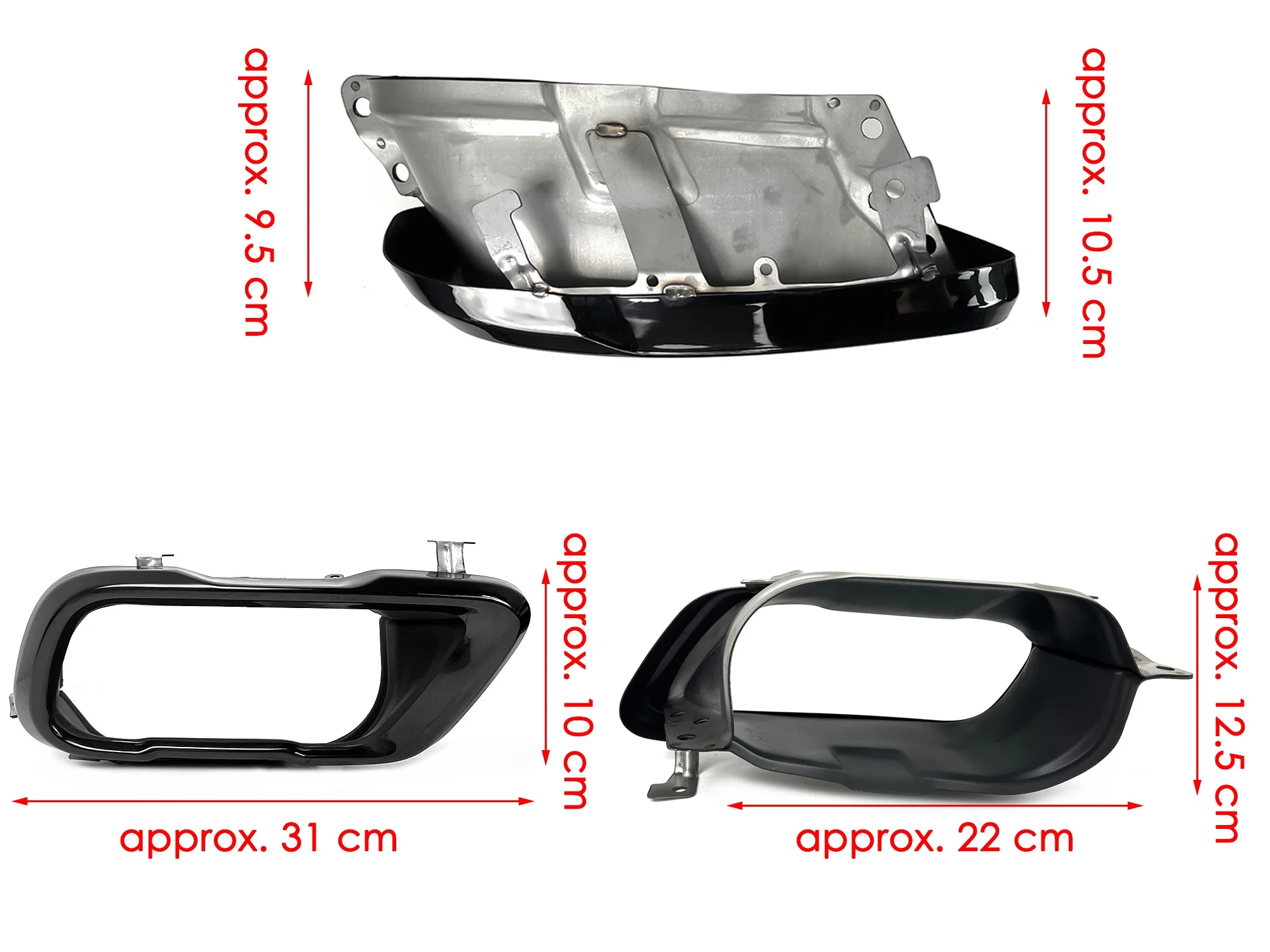 Left+Right For 2019+ BMW X5 G05 X6 G06 X7 G07 M-Sport Black Exhaust Tips Muffler Tips - Image 13