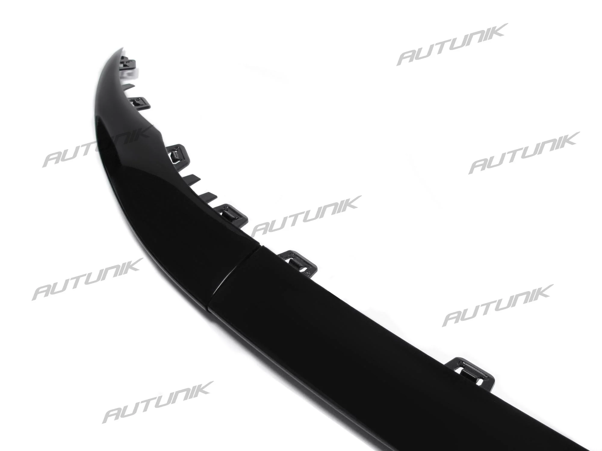 Gloss Black Front Lip Molding Trims For Mercedes C-Class W205 Sedan/Coupe AMG Bumper 2019-2021 - Image 11