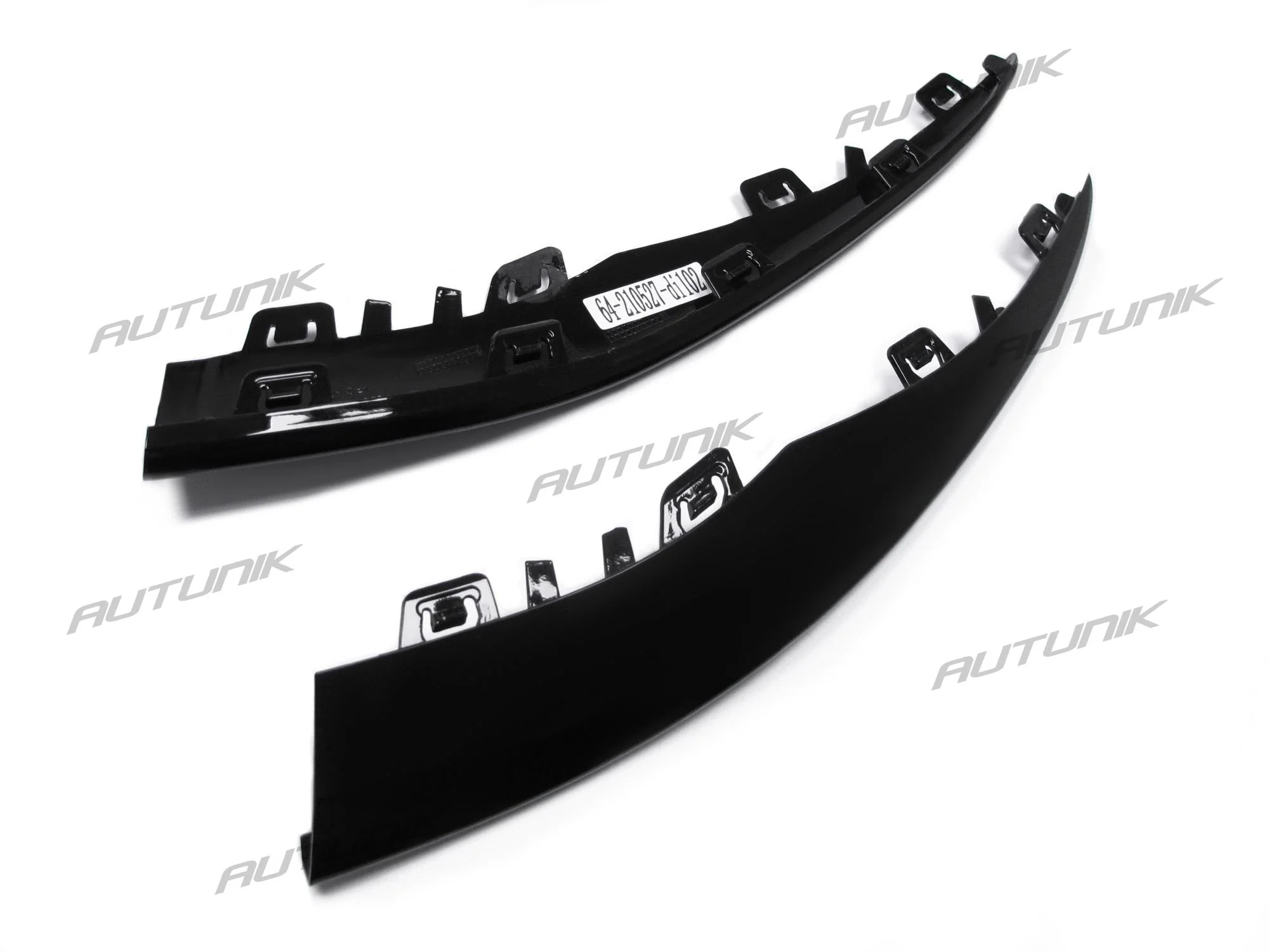 Gloss Black Front Lip Molding Trims For Mercedes C-Class W205 Sedan/Coupe AMG Bumper 2019-2021 - Image 12
