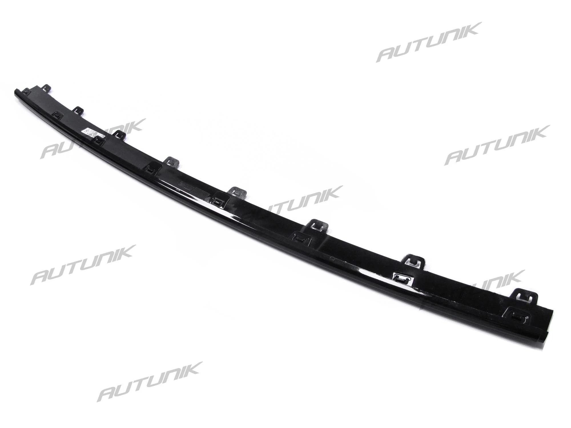 Gloss Black Front Lip Molding Trims For Mercedes C-Class W205 Sedan/Coupe AMG Bumper 2019-2021 - Image 9