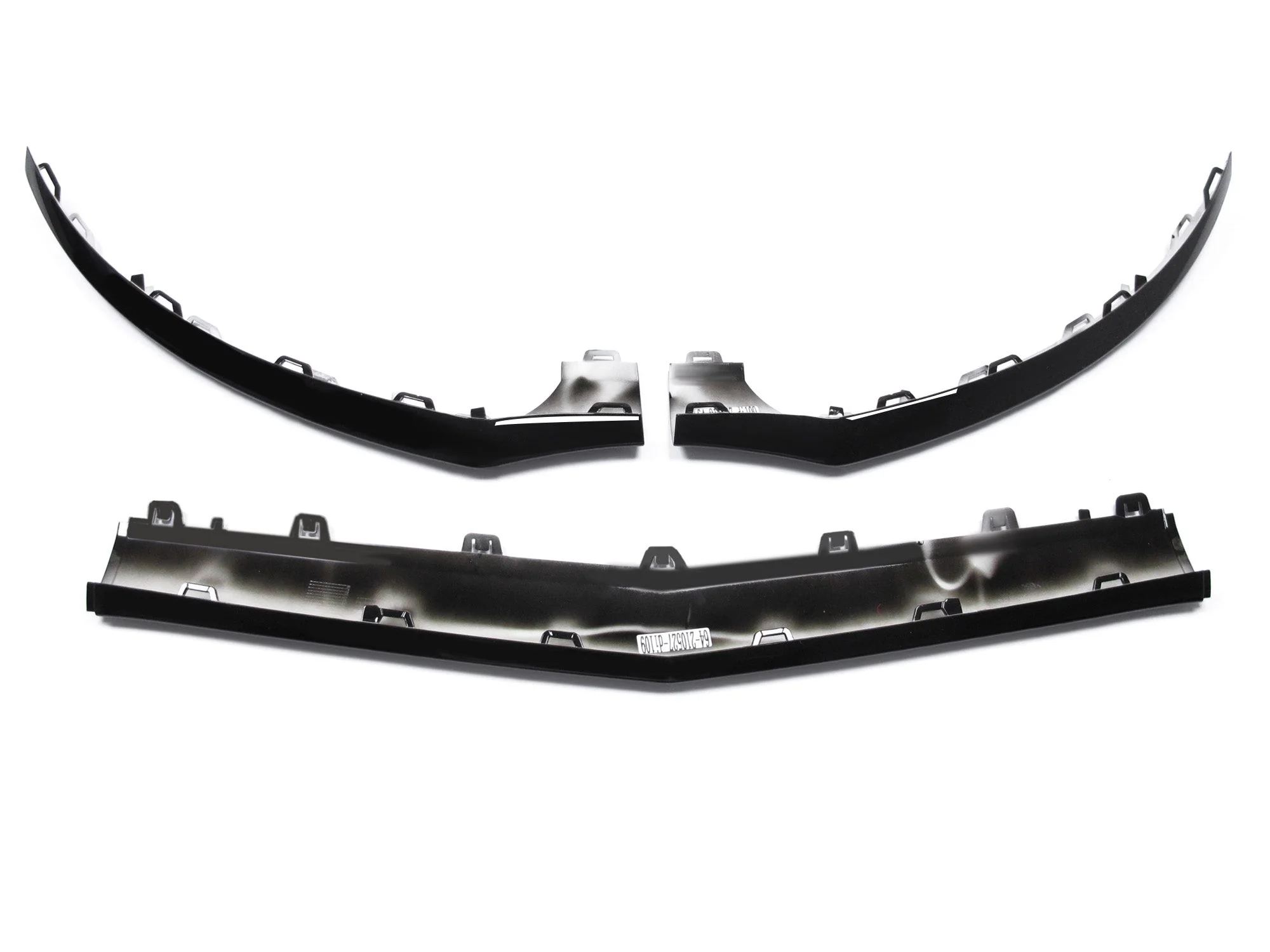 3PCS For 2015-2018 Benz W218 CLS400 CLS550 Front Bumper Lip Molding Trims Black - Image 6