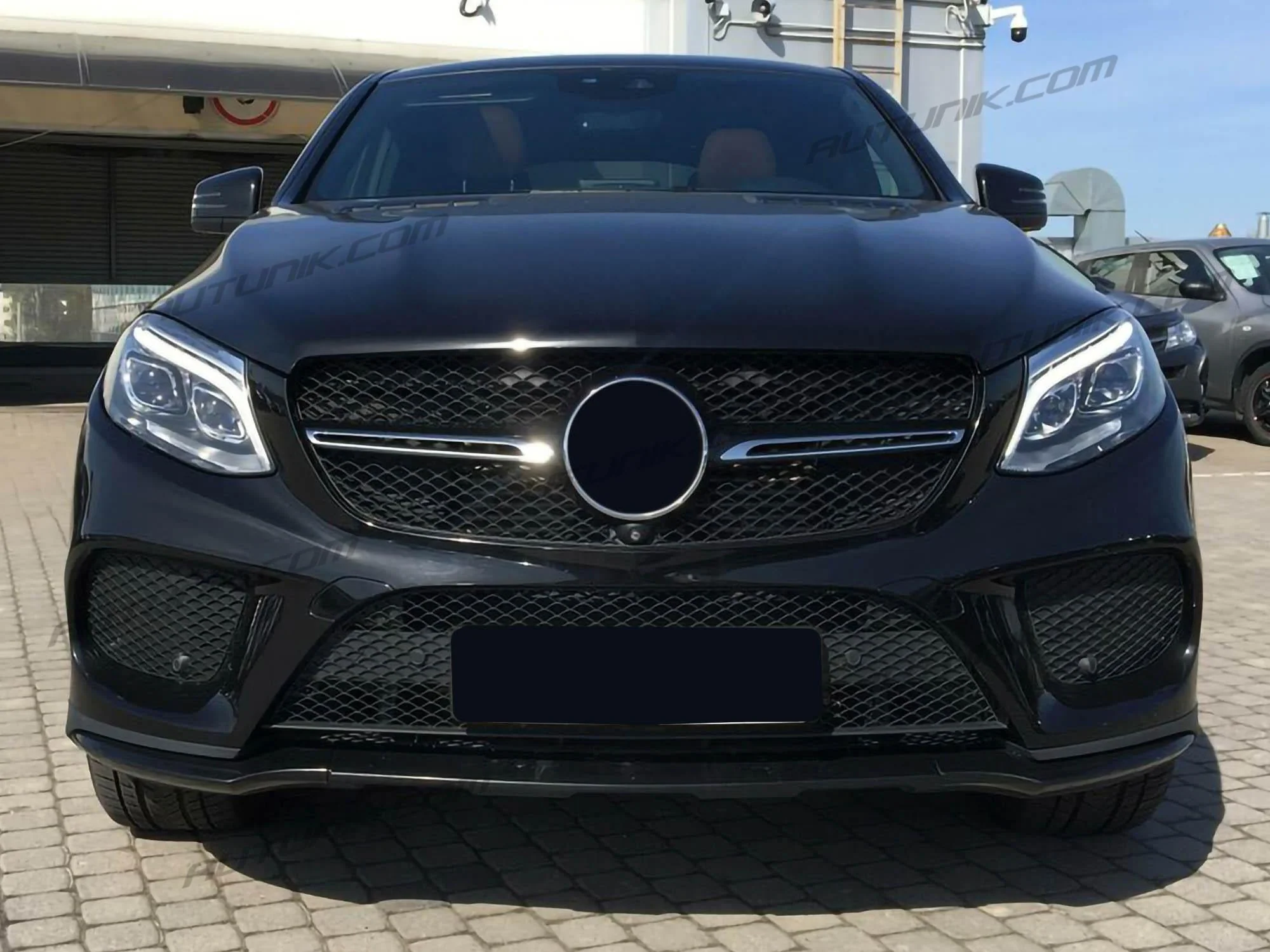 Glossy Black Front Bumper Lip Spoiler Molding Trim For Mercedes GLE C292 GLE43 AMG 2016-2019 di108 - Image 3
