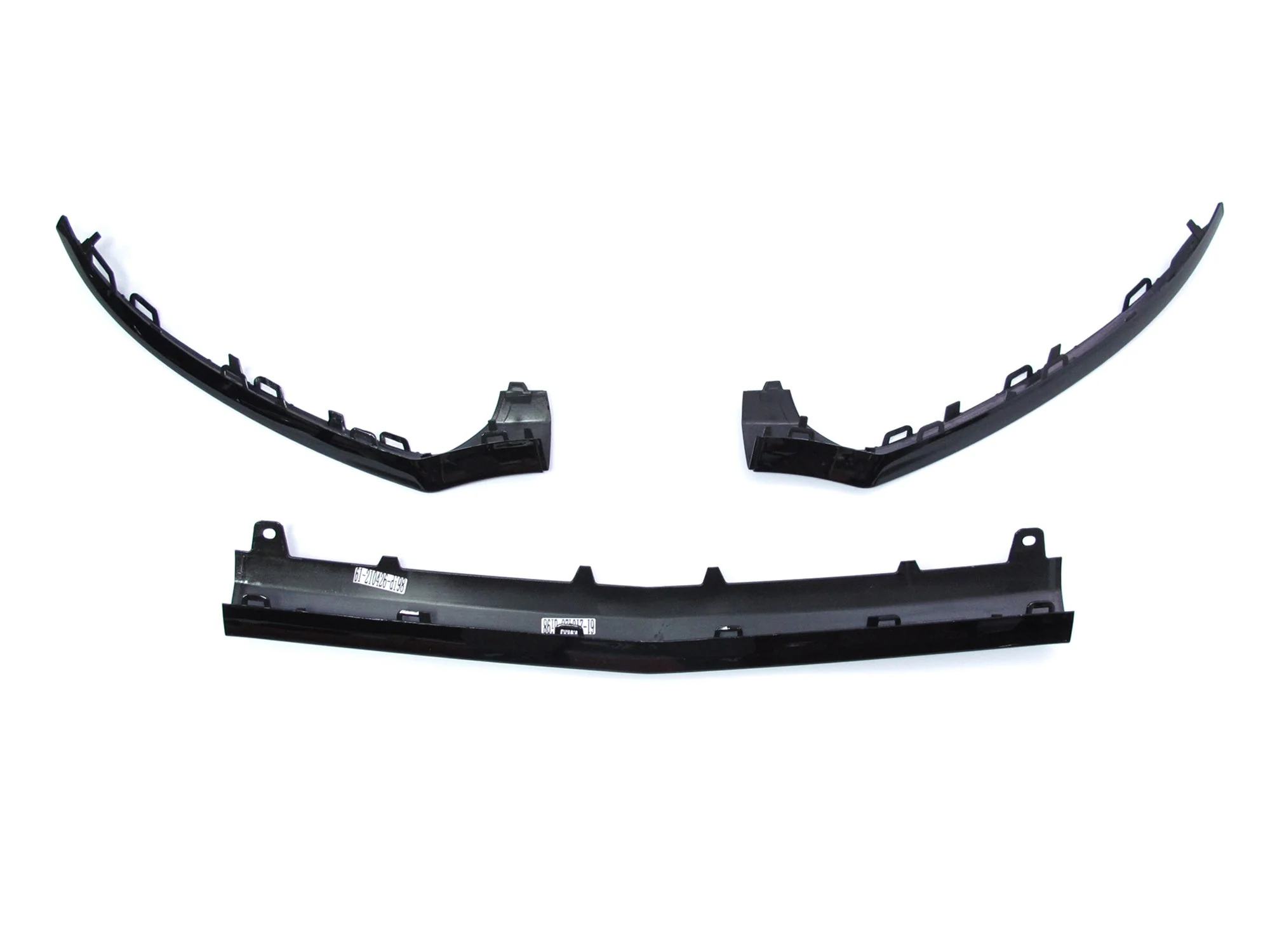 Black Front Lip Splitter Molding Trims For Mercedes W205 C205 C300 C450 C43 AMG 2015-2018 - Image 6