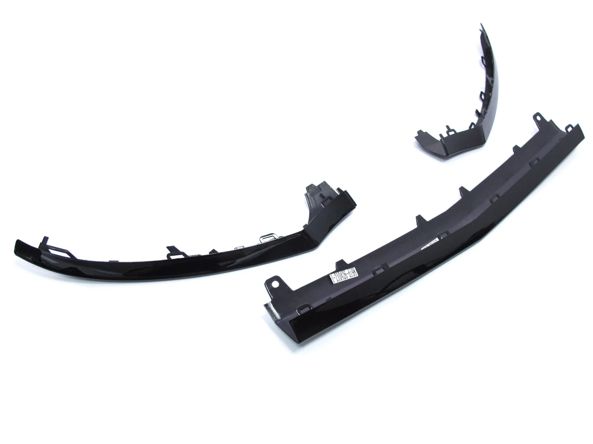 Black Front Lip Splitter Molding Trims For Mercedes W205 C205 C300 C450 C43 AMG 2015-2018 - Image 7
