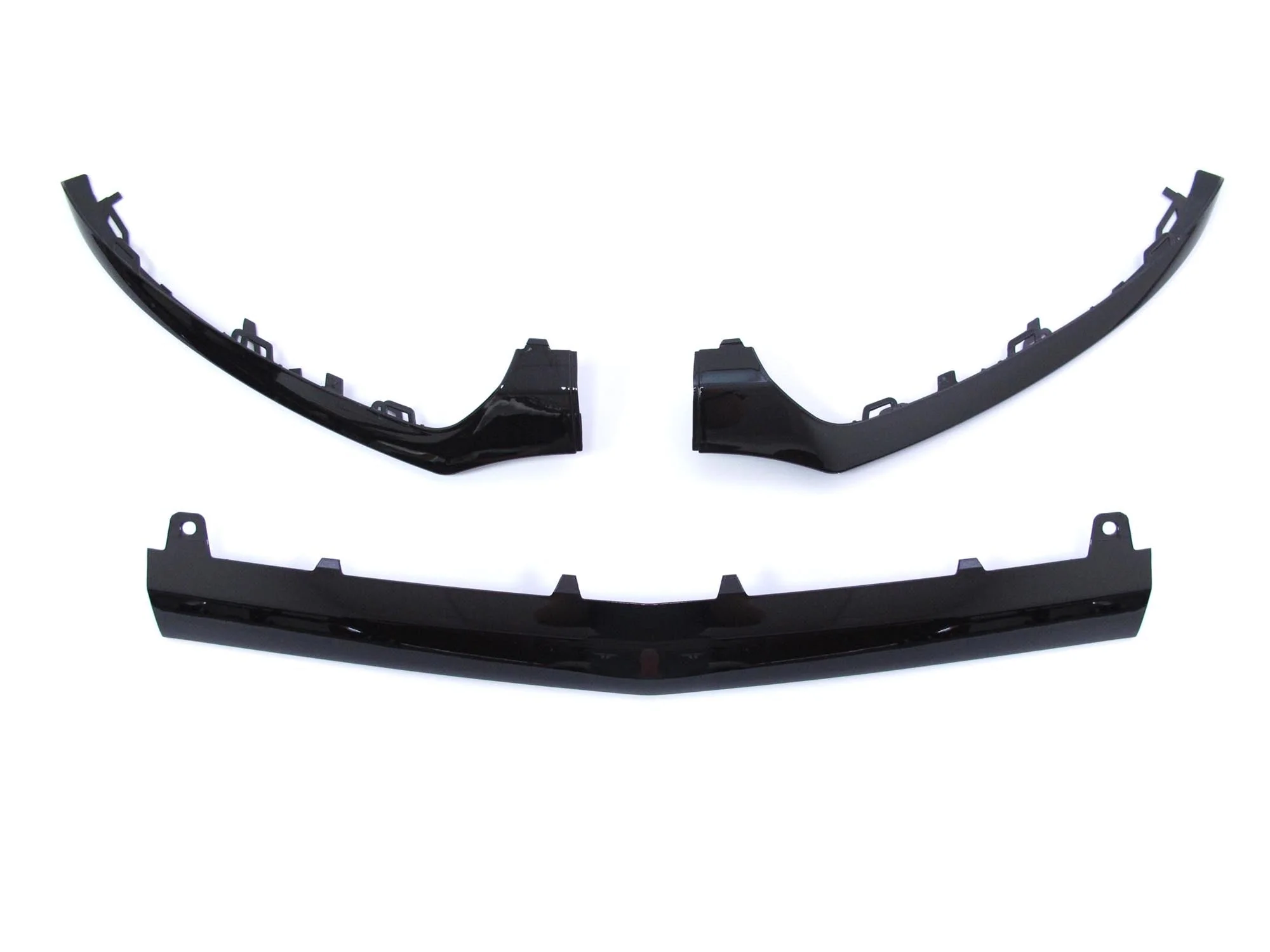Black Front Lip Splitter Molding Trims For Mercedes W205 C205 C300 C450 C43 AMG 2015-2018 - Image 8