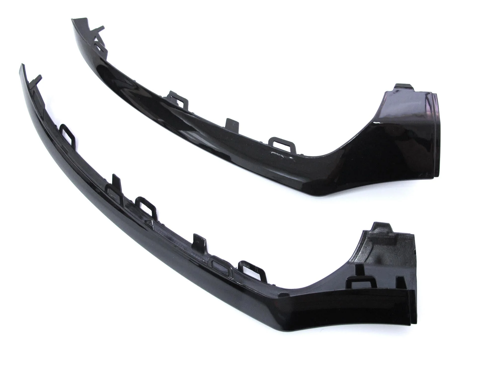 Black Front Lip Splitter Molding Trims For Mercedes W205 C205 C300 C450 C43 AMG 2015-2018 - Image 9