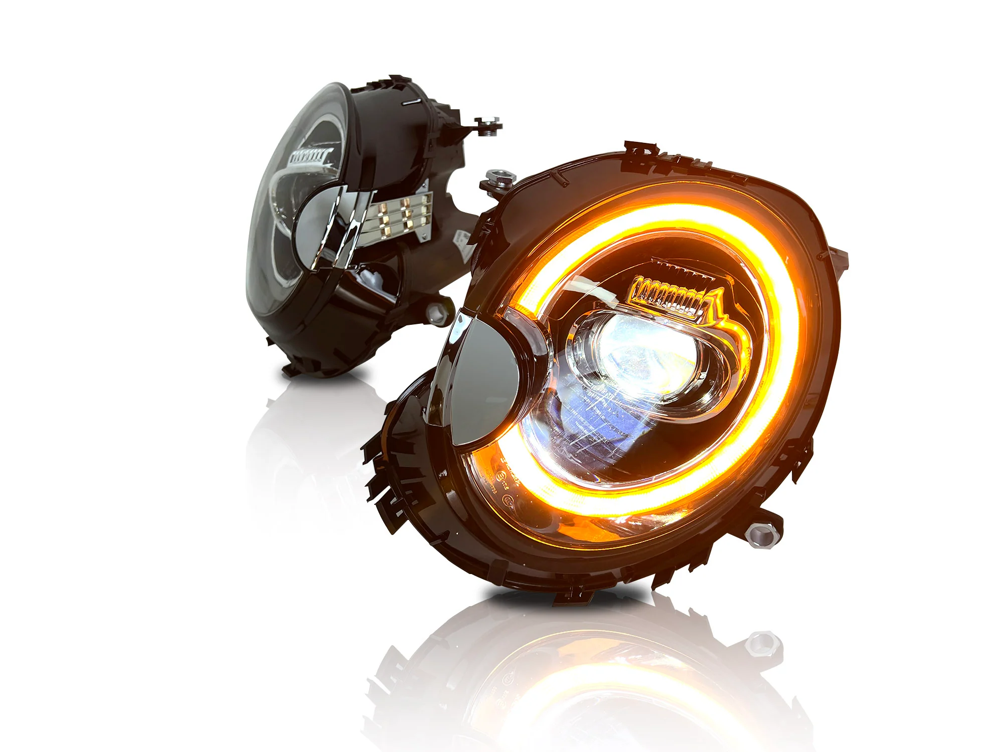 Sequential LED Headlights For 2007-2013 Mini Cooper R56 R57 R58 R59 - Image 6