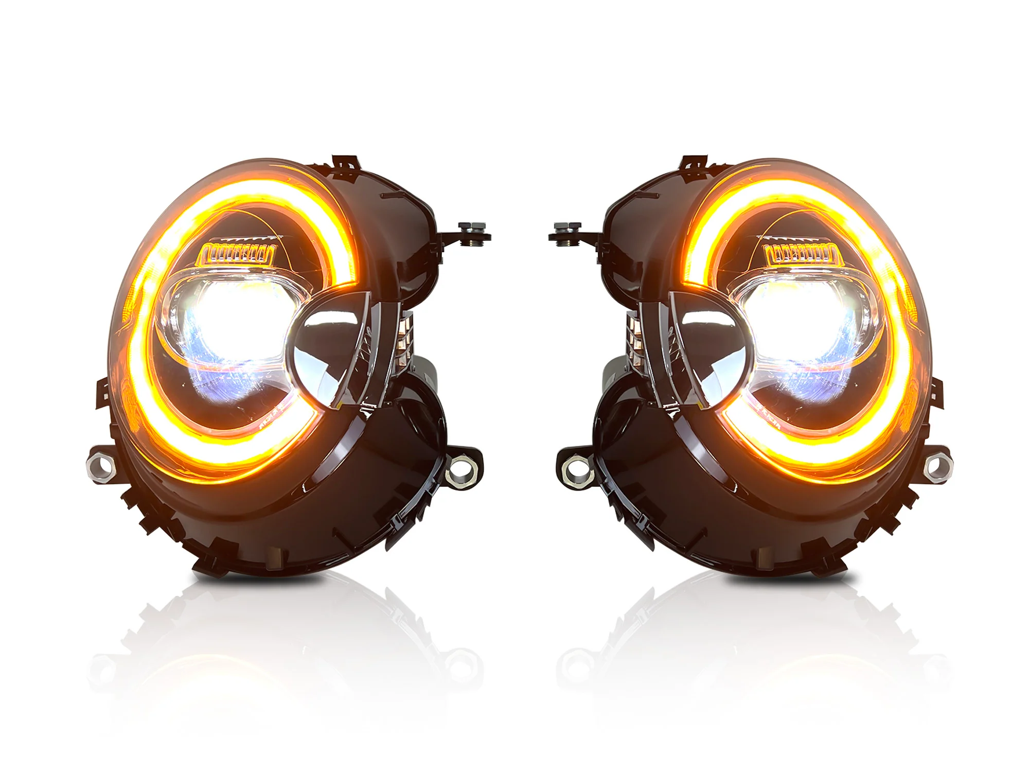 Sequential LED Headlights For 2007-2013 Mini Cooper R56 R57 R58 R59 - Image 7