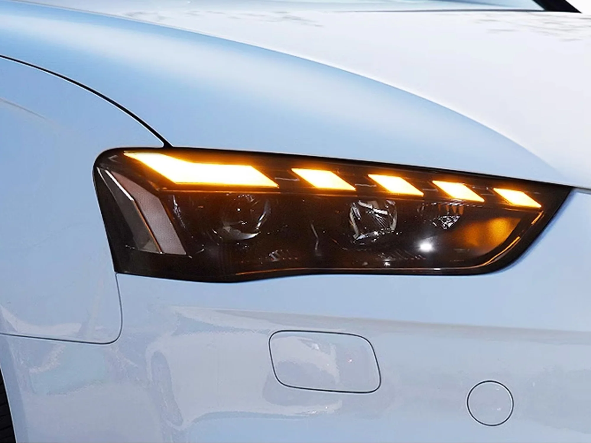 Pair Sequential LED Headlights Turn Signal for 2013-2016 Audi A4 S4 B8.5 - Image 3