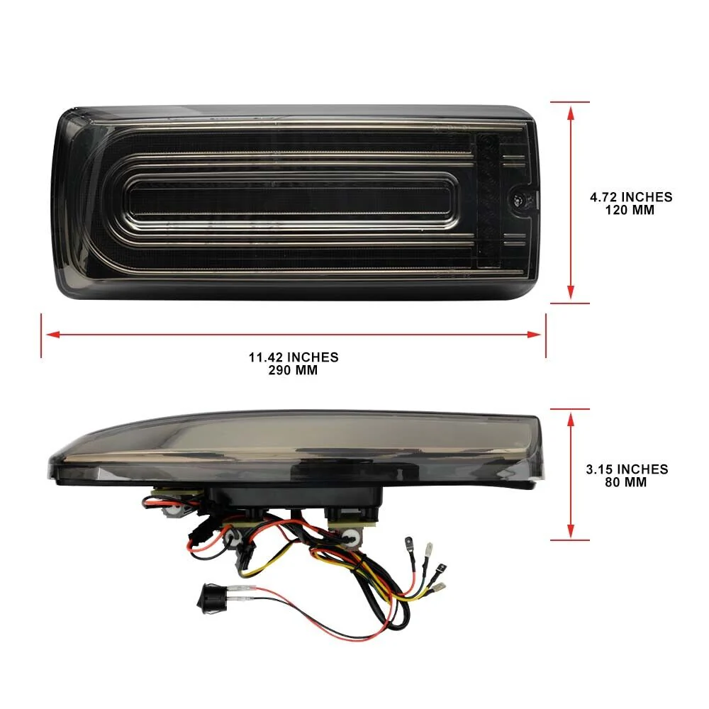 Sequential LED Tail Lights For Mercedes W463 G-Class G500 G550 G63 AMG 2002-2018 - Image 13