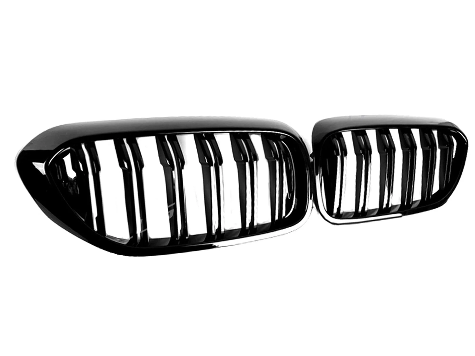 Gloss Black Fit BMW 5 Series G30 G31 530i 540i 2017-2020 Front Kidney Grille Dual Slats - Image 4