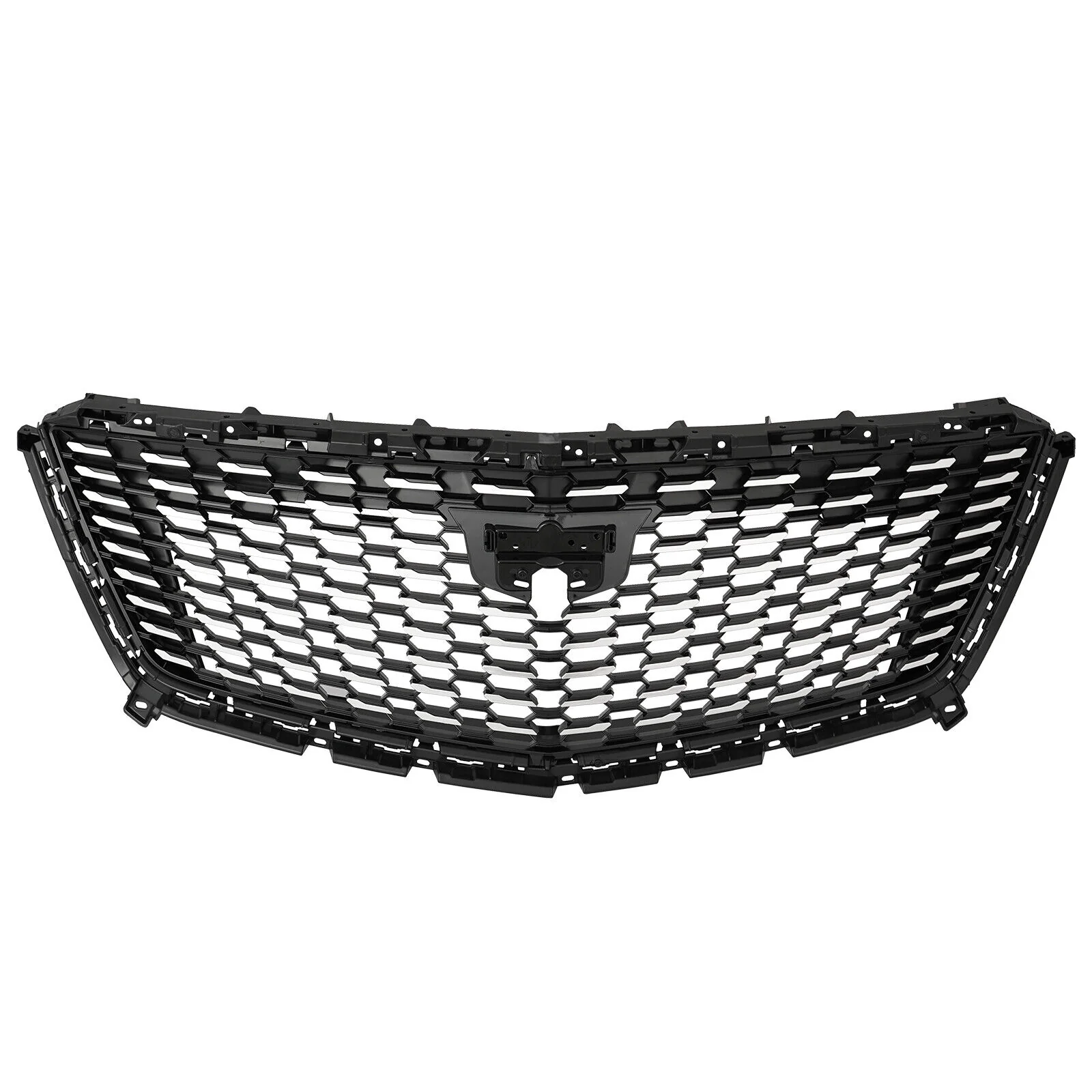 Silver Front Bumper Upper Grille Grill For Cadillac XT5 2016-2023 No Camera - Image 2