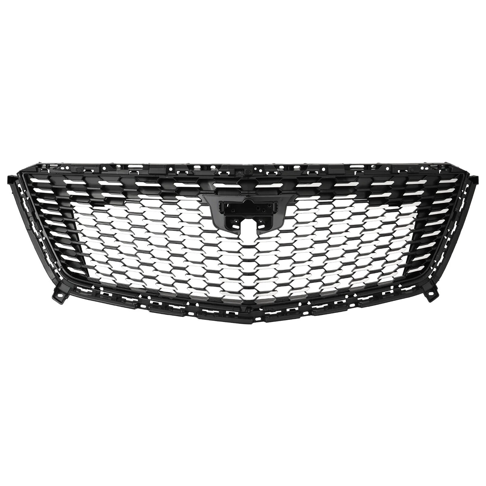 Silver Front Bumper Upper Grille Grill For Cadillac XT5 2016-2023 No Camera - Image 3