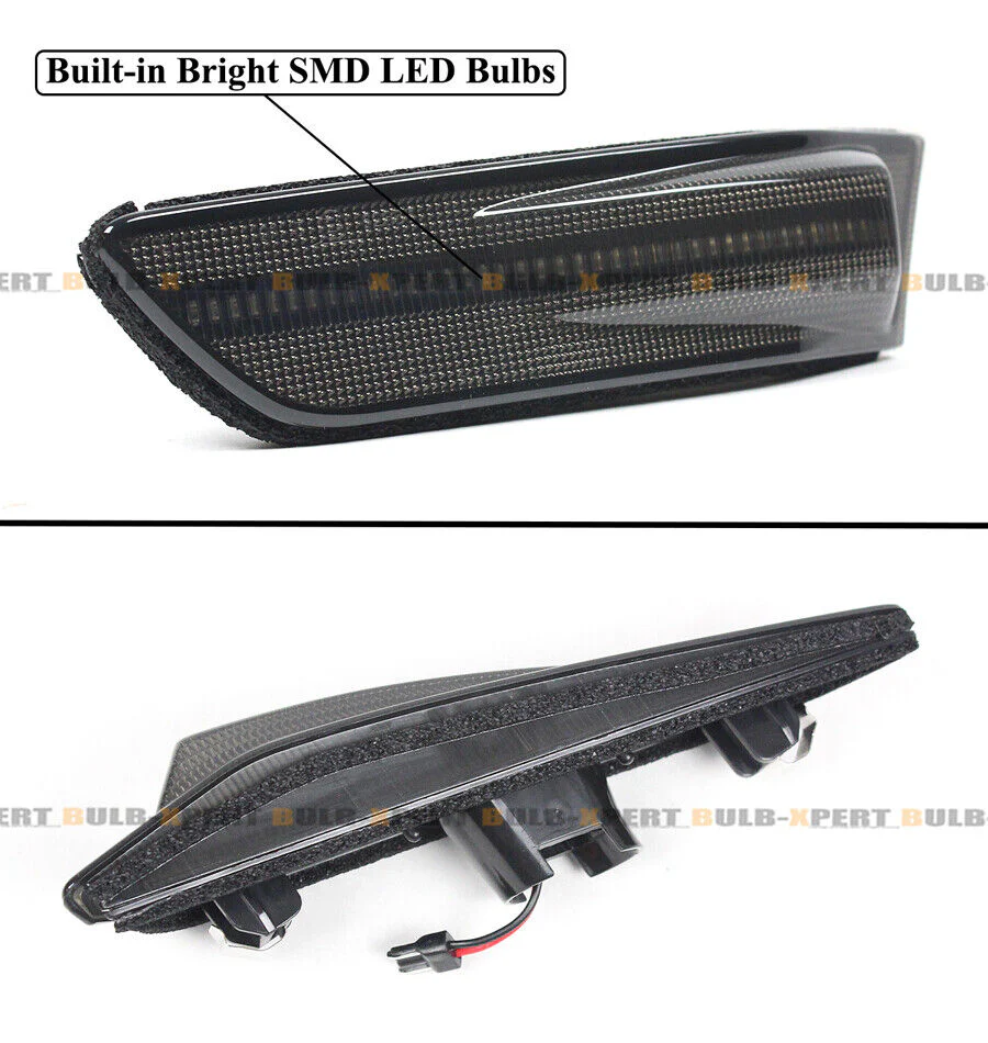 Smoke Lens LED Side Marker Lamps Fender Lights For 2003-2007 Infiniti G35 Coupe - Image 2