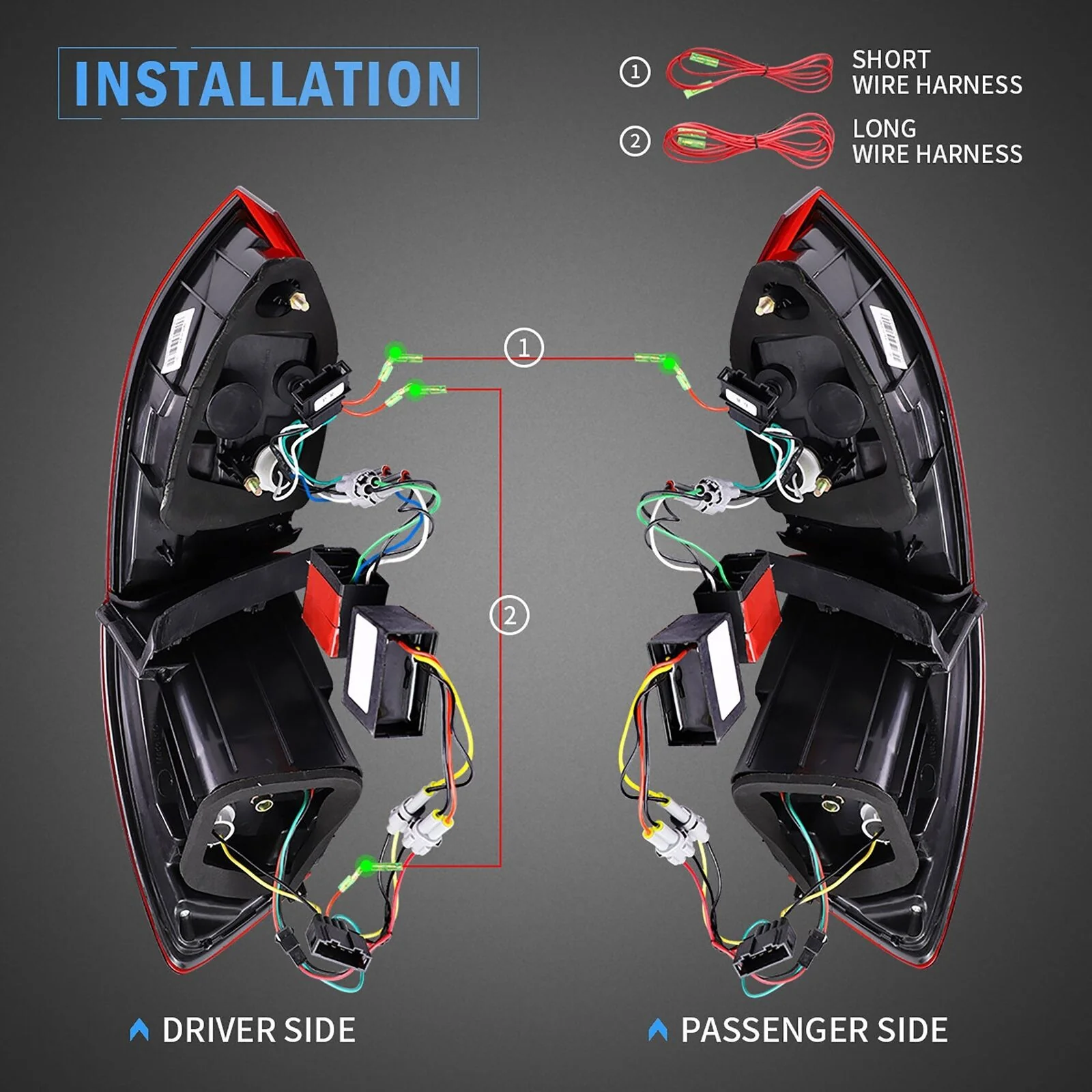 Smoked LED Tail Lights For 2011-2014 Volkswagen Jetta MK6 W/Sequential - Image 11