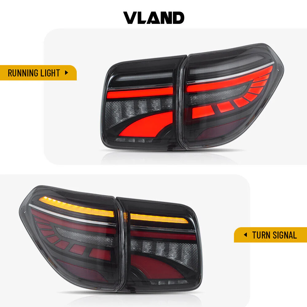 Smoked LED Tail Lights For 2017-2020 Nissan Armada With Start-UP Animation Rear Lamps - Image 7