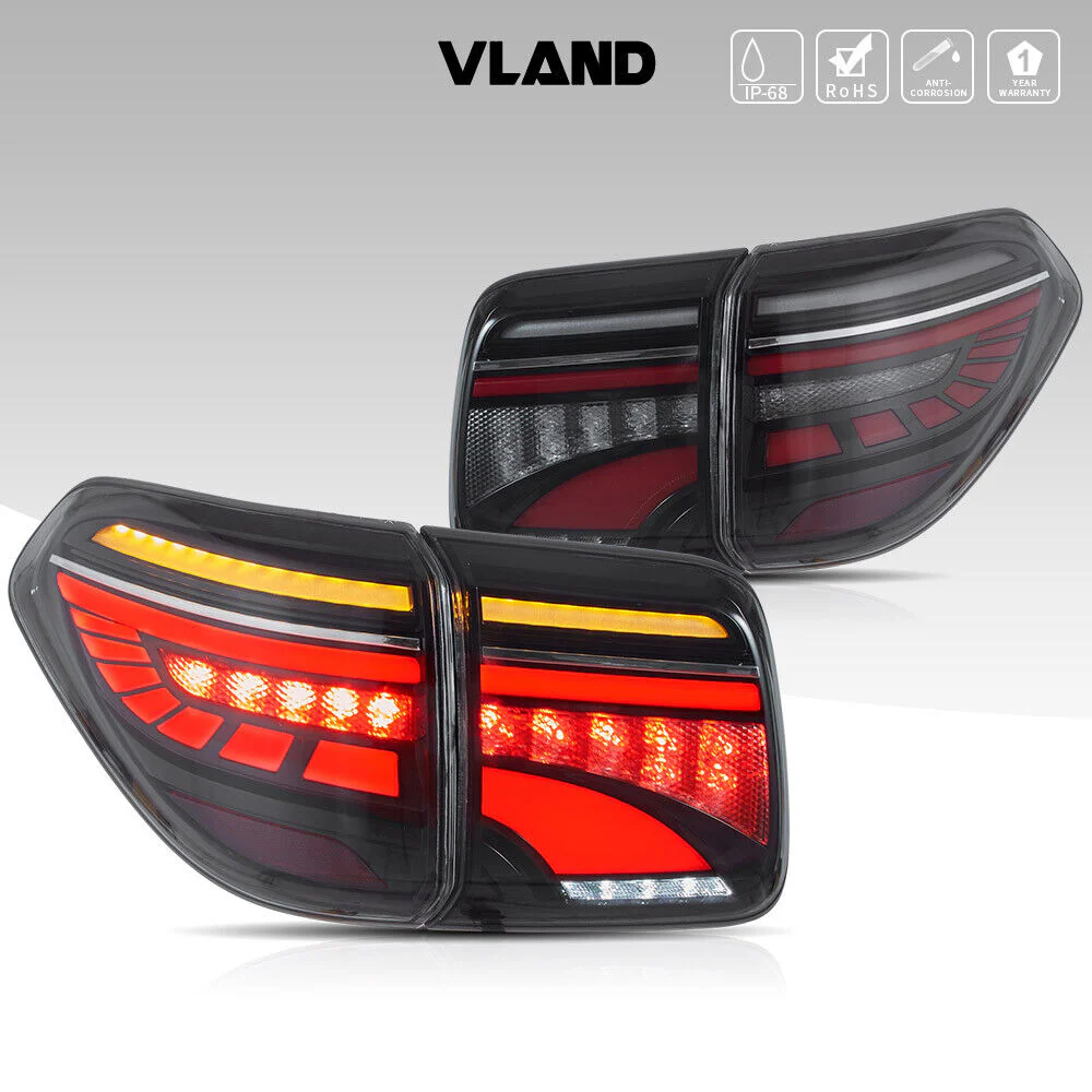 Smoked LED Tail Lights For 2017-2020 Nissan Armada With Start-UP Animation Rear Lamps - Image 8