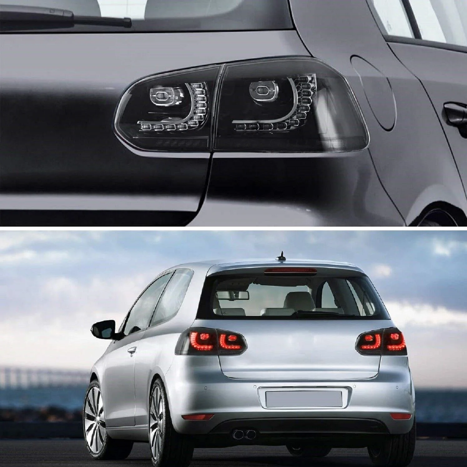 SMOKED LED Taillights fit for 10-14 VW GOLF 6 MK6 GTI 12-13 Golf R With Sequential Indicators - Image 6