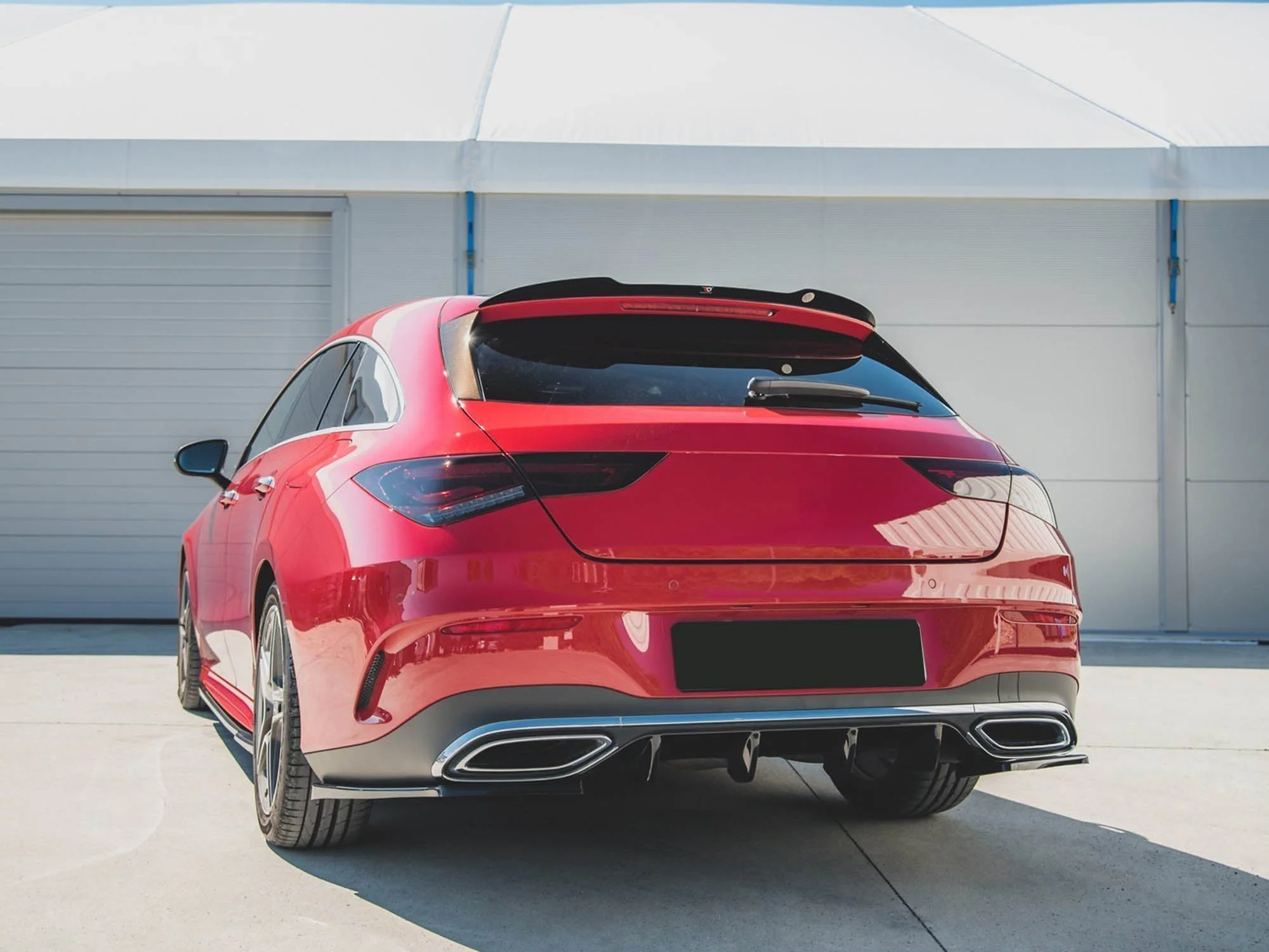 Black Rear Bumper Splitter Side Apron For Mercedes CLA C118 X118 CLA35 CLA45 AMG 2020-2023 - Image 3