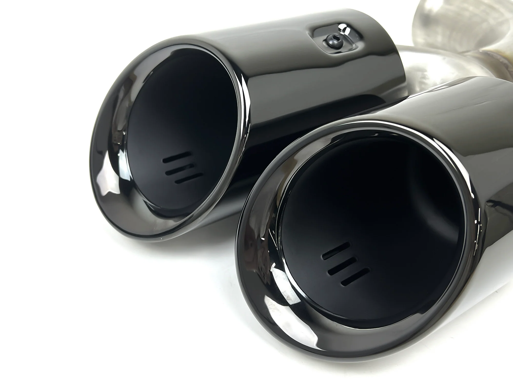 Sporty Exhaust Tips Black For Porsche Cayenne V6 V8 2011-2014 Short Pipe - Image 11