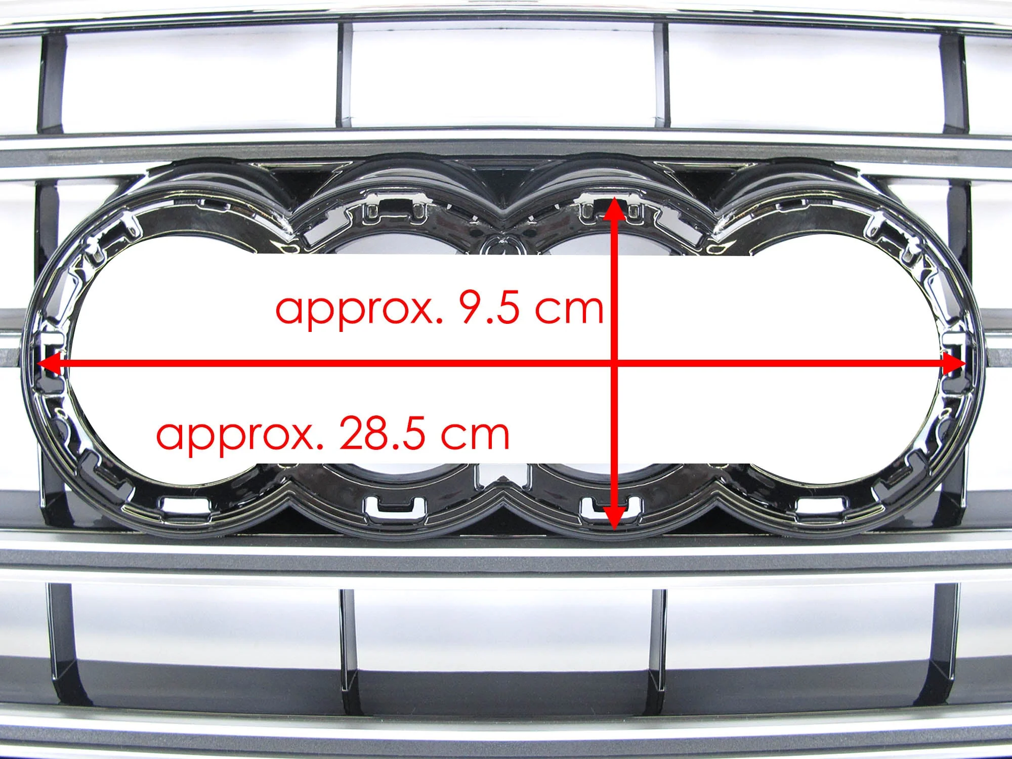 SQ5 Style Chrome Front Grille Radiator For 2013-2017 AUDI Q5 - Image 12