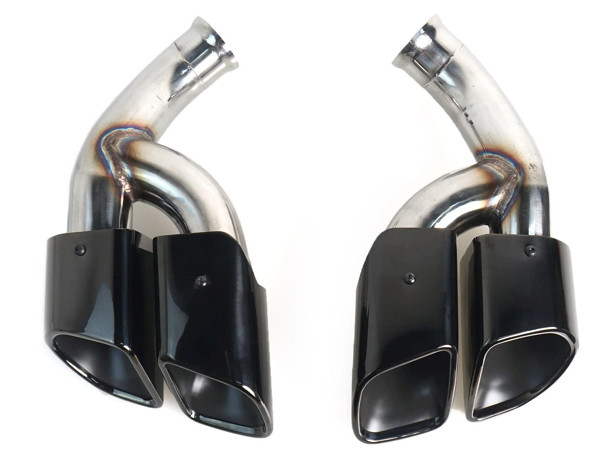 Square Exhaust Pipe Tips Black fit for Porsche Cayenne Base 2015 2016 2017 2018 - Image 10
