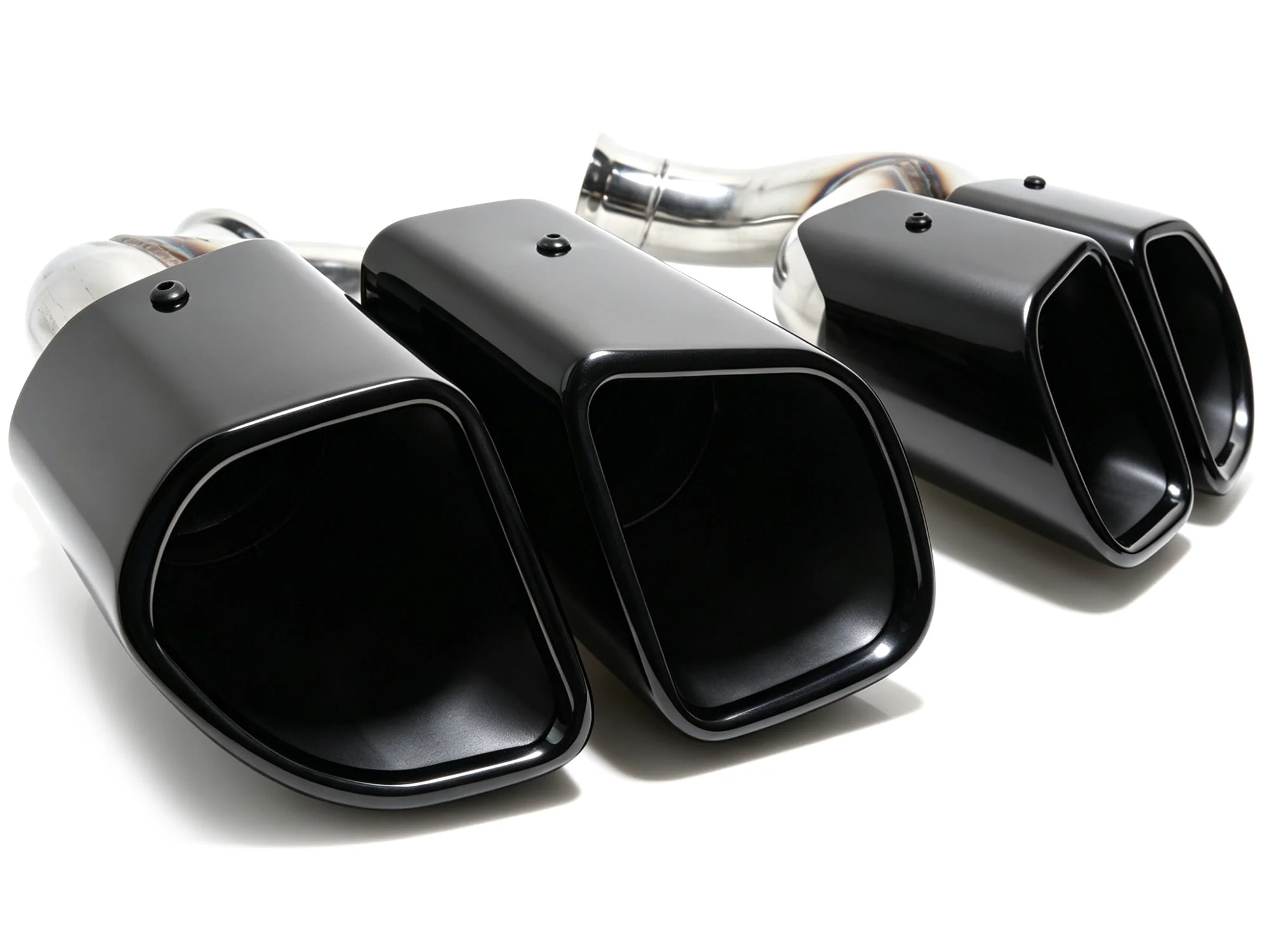 Square Exhaust Pipe Tips Black fit for Porsche Cayenne Base 2015 2016 2017 2018 - Image 11