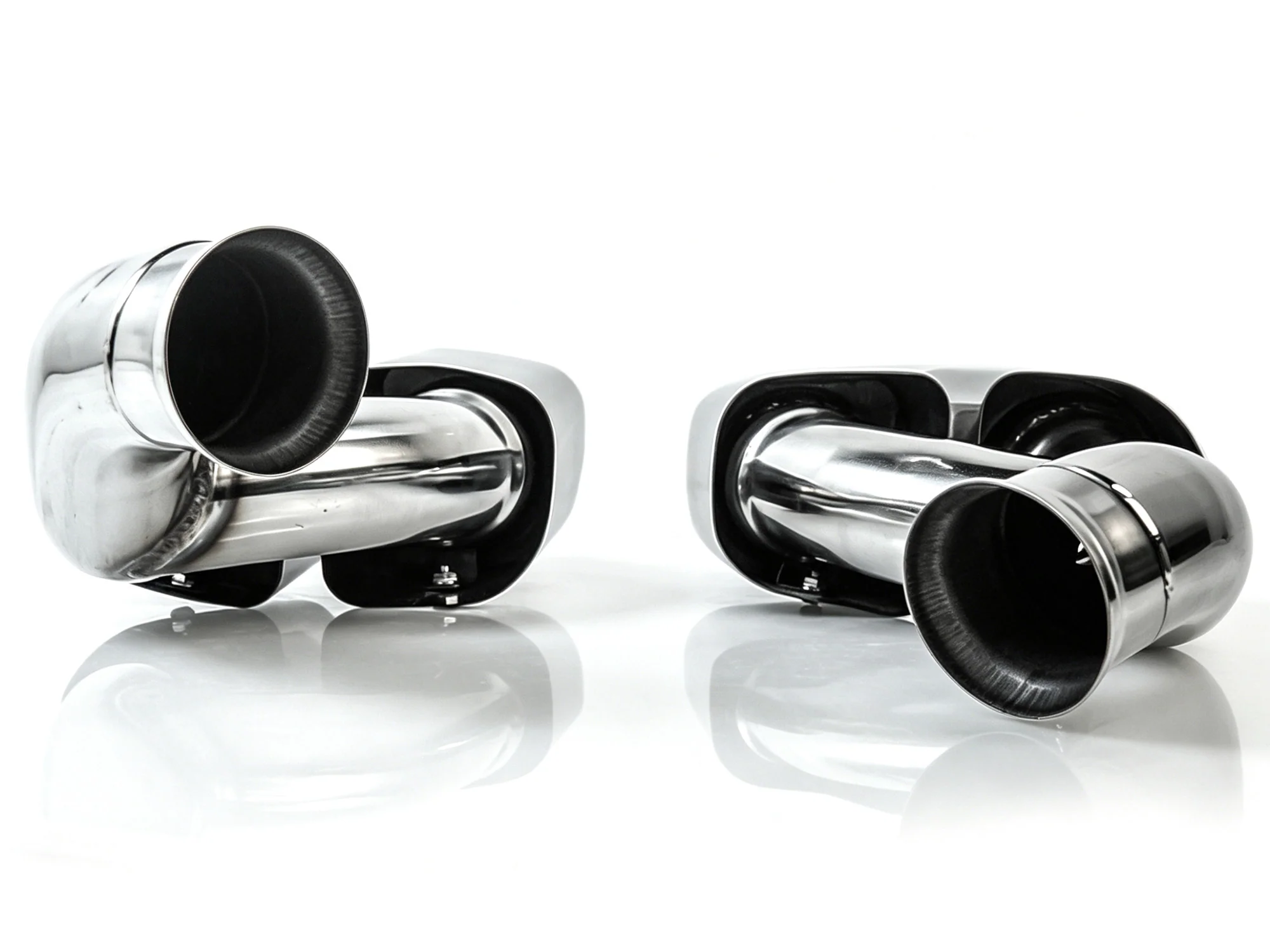 Square Exhaust Pipe Tips Black fit for Porsche Cayenne Base 2015 2016 2017 2018 - Image 12