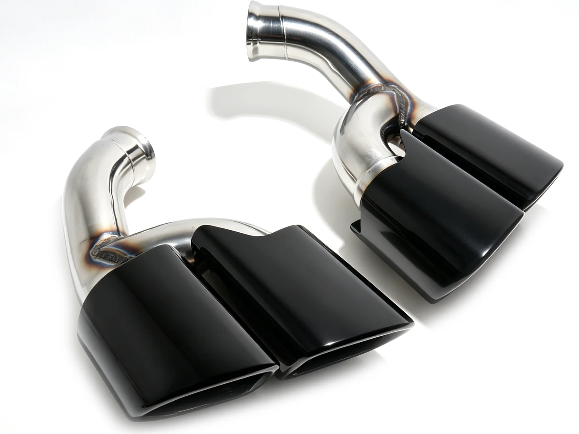 Square Exhaust Pipe Tips Black fit for Porsche Cayenne Base 2015 2016 2017 2018 - Image 6