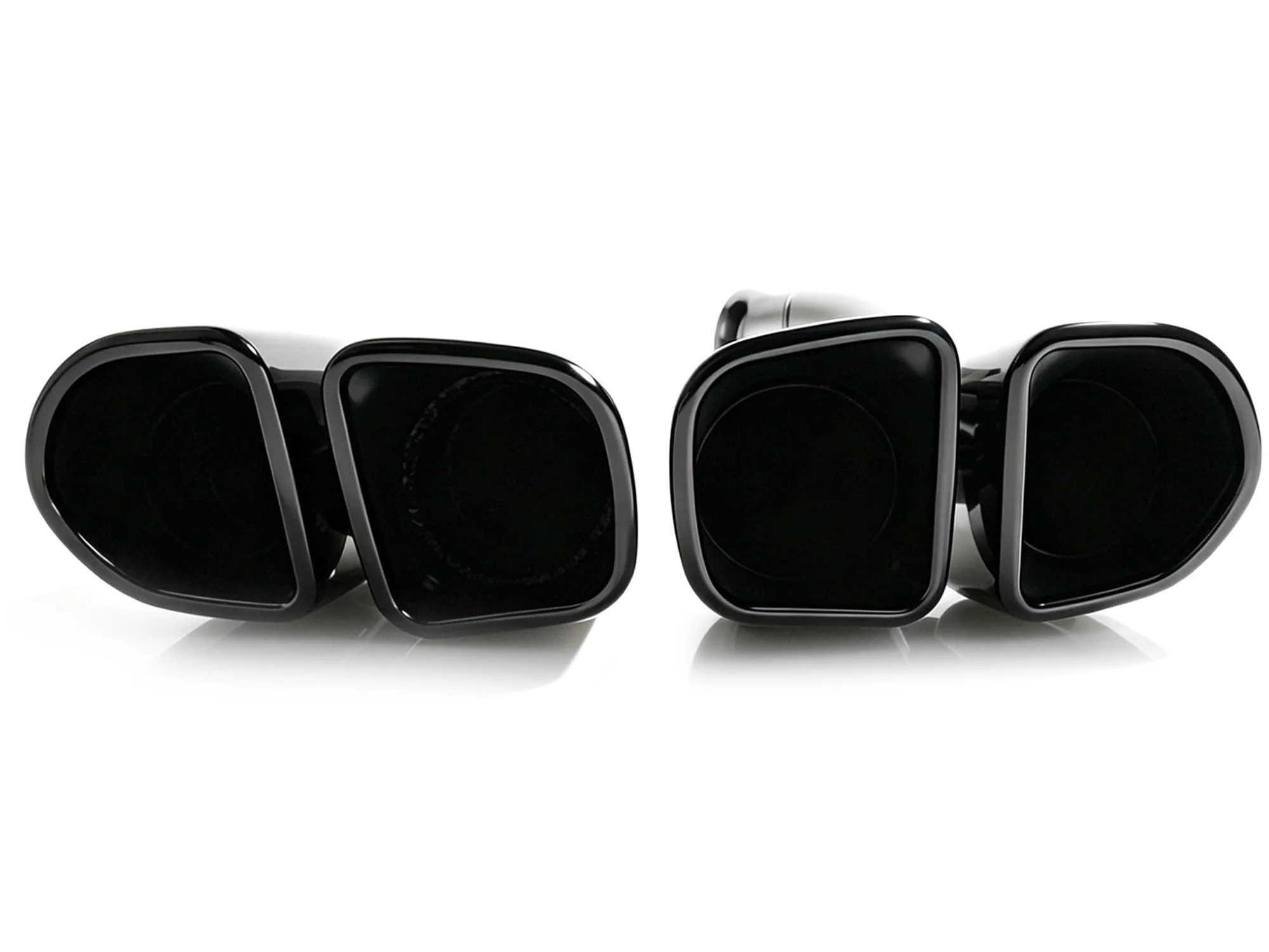 Square Exhaust Pipe Tips Black fit for Porsche Cayenne Base 2015 2016 2017 2018 - Image 8