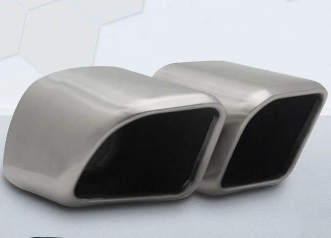 63mm Inlet 4pcs Exhaust Tips Angle-Cut for Porsche Cayenne Turbo - Image 2