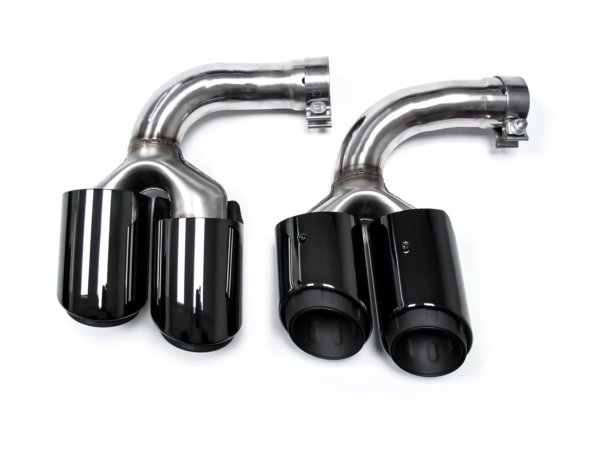 Black Sport Exhaust Tips Tailpipe For Porsche Cayenne 9Y0 9Y3 2019-2026 - Image 7