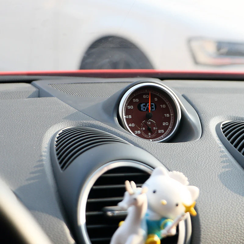 Stopwatch Cover + Chronometer Clock Stopwatch for Porsche 718 Boxster / Cayman 2016-2023 - Image 5