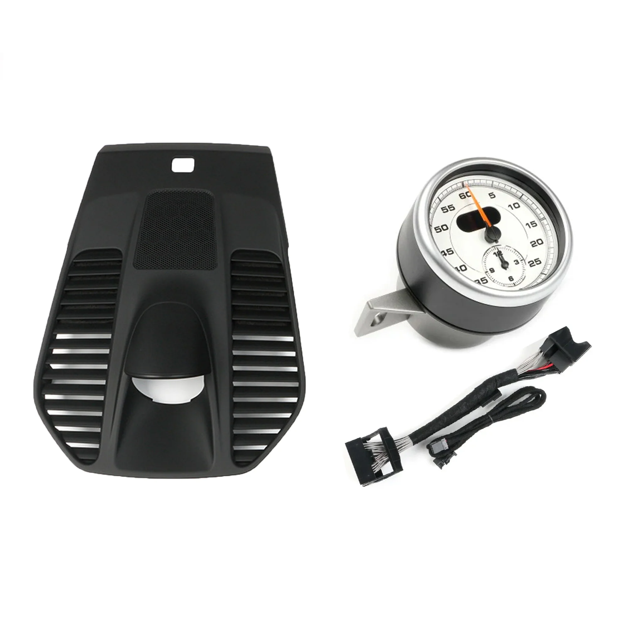 Sport Chrono Upgrade Kit for Porsche 911 991 2012-2018 Black Dashboard Cover Panel & Stopwatch Clock Set - Image 10