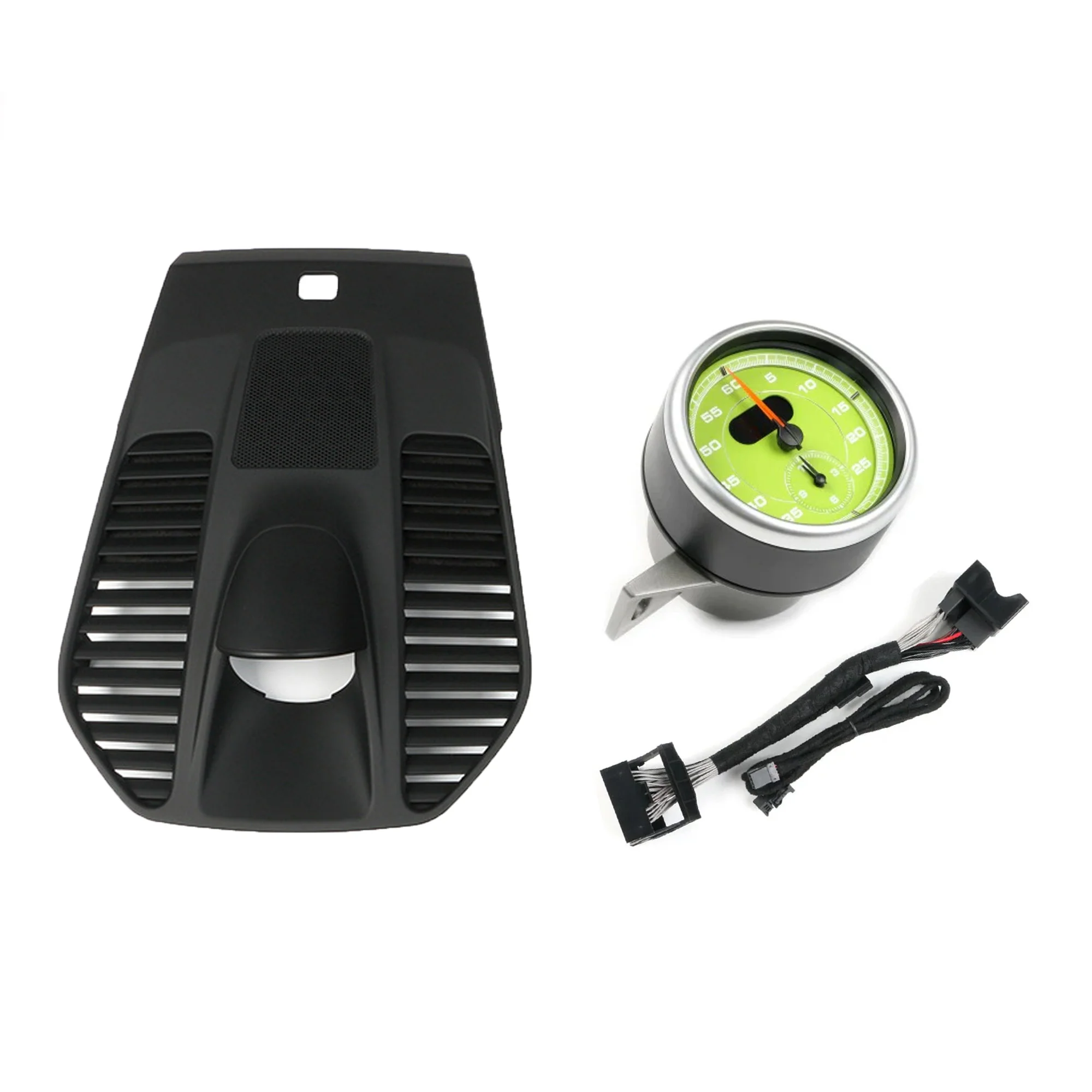 Sport Chrono Upgrade Kit for Porsche 911 991 2012-2018 Black Dashboard Cover Panel & Stopwatch Clock Set - Image 11