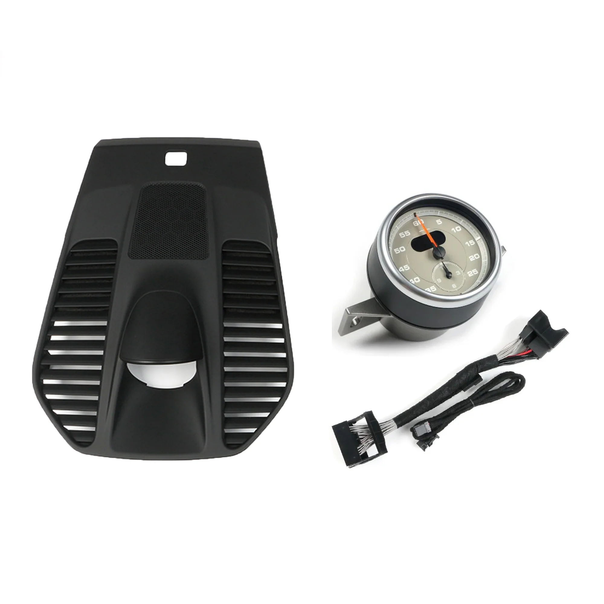 Sport Chrono Upgrade Kit for Porsche 911 991 2012-2018 Black Dashboard Cover Panel & Stopwatch Clock Set - Image 17